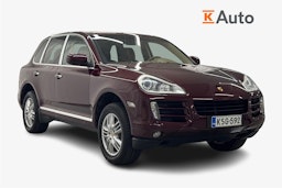 punainen Porsche Cayenne 2008 kuva 1.