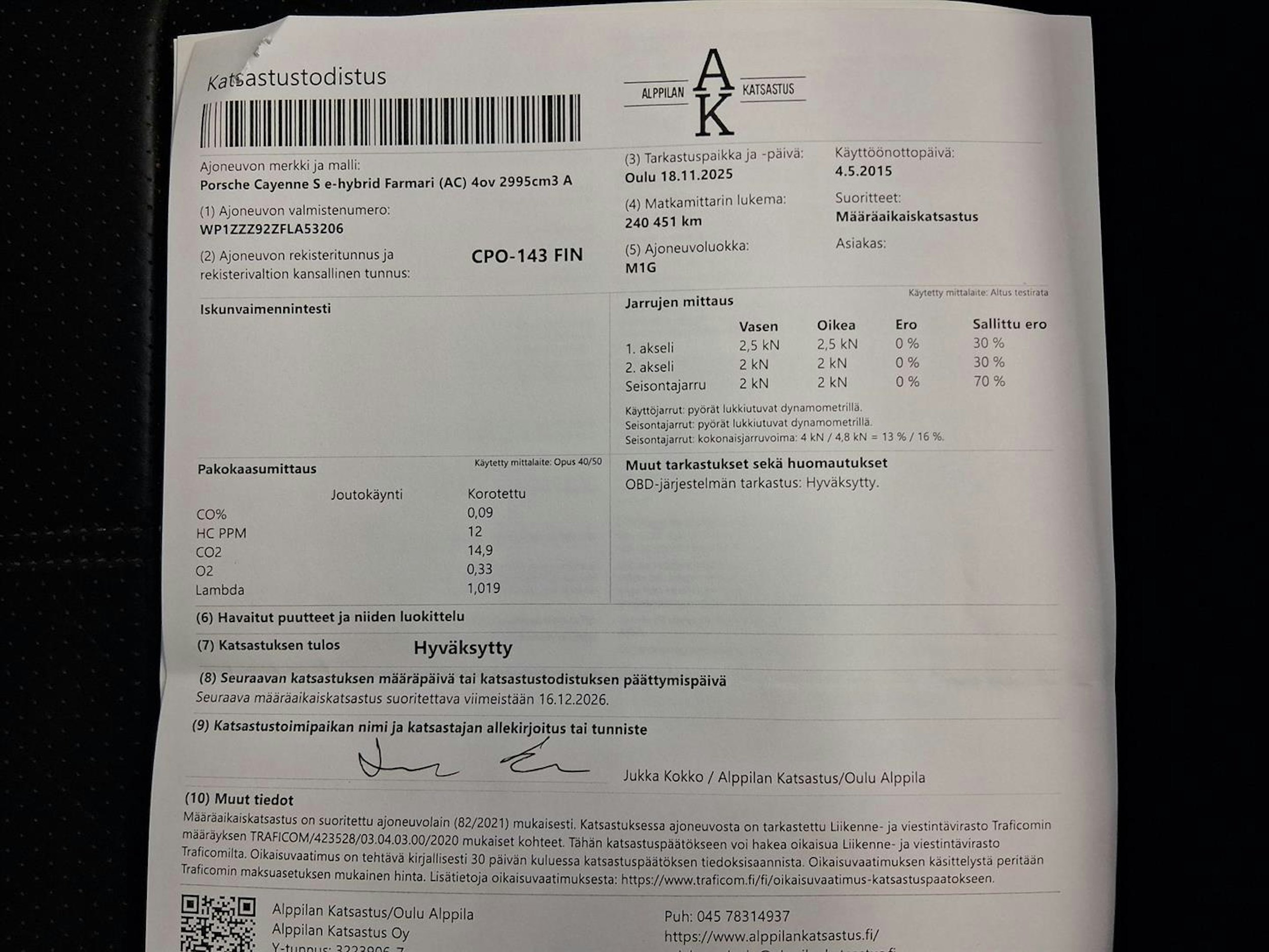 sininen Porsche Cayenne 2015 kuva 7.