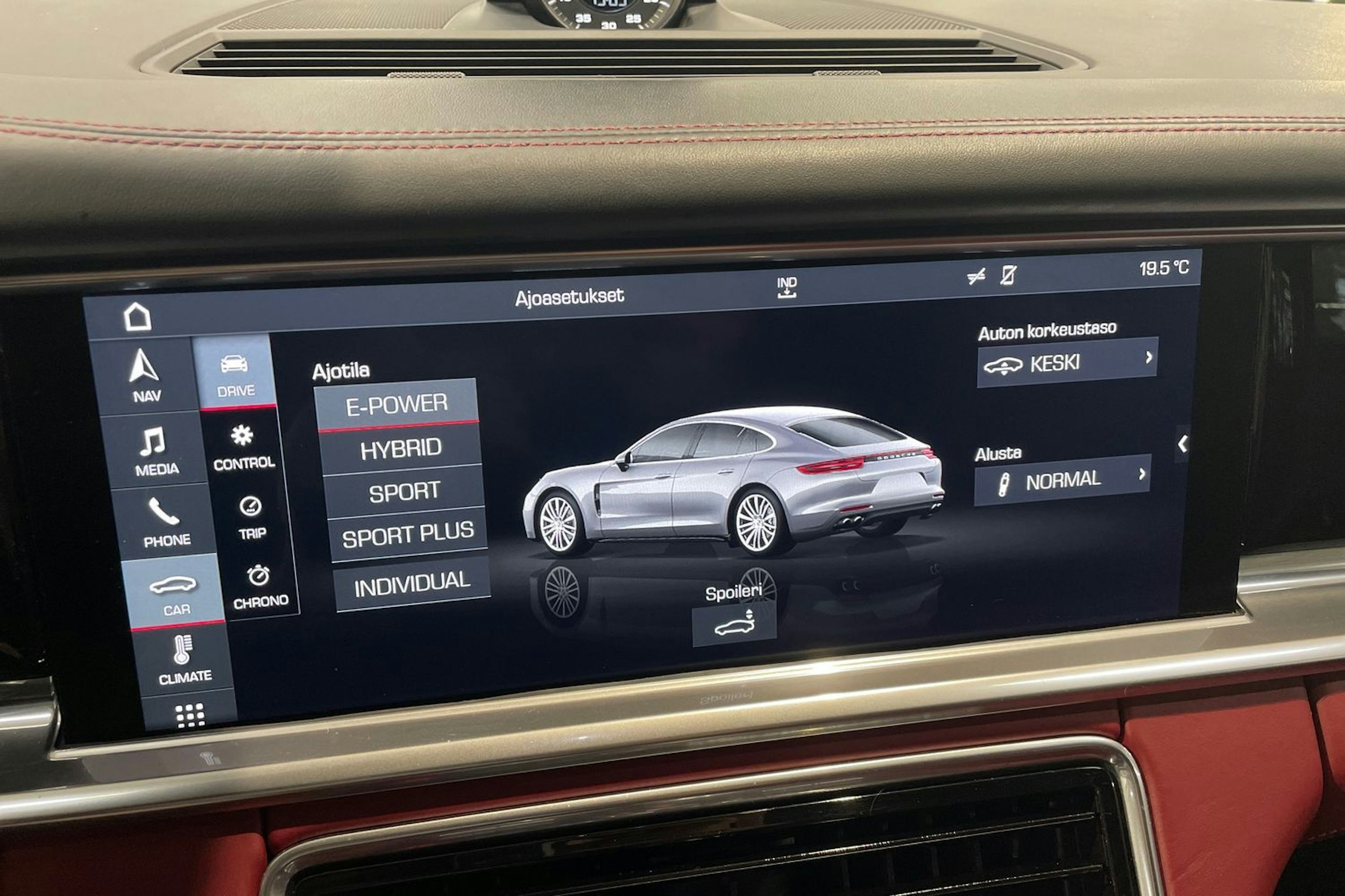 Valkoinen Porsche Panamera 2018 kuva 13.