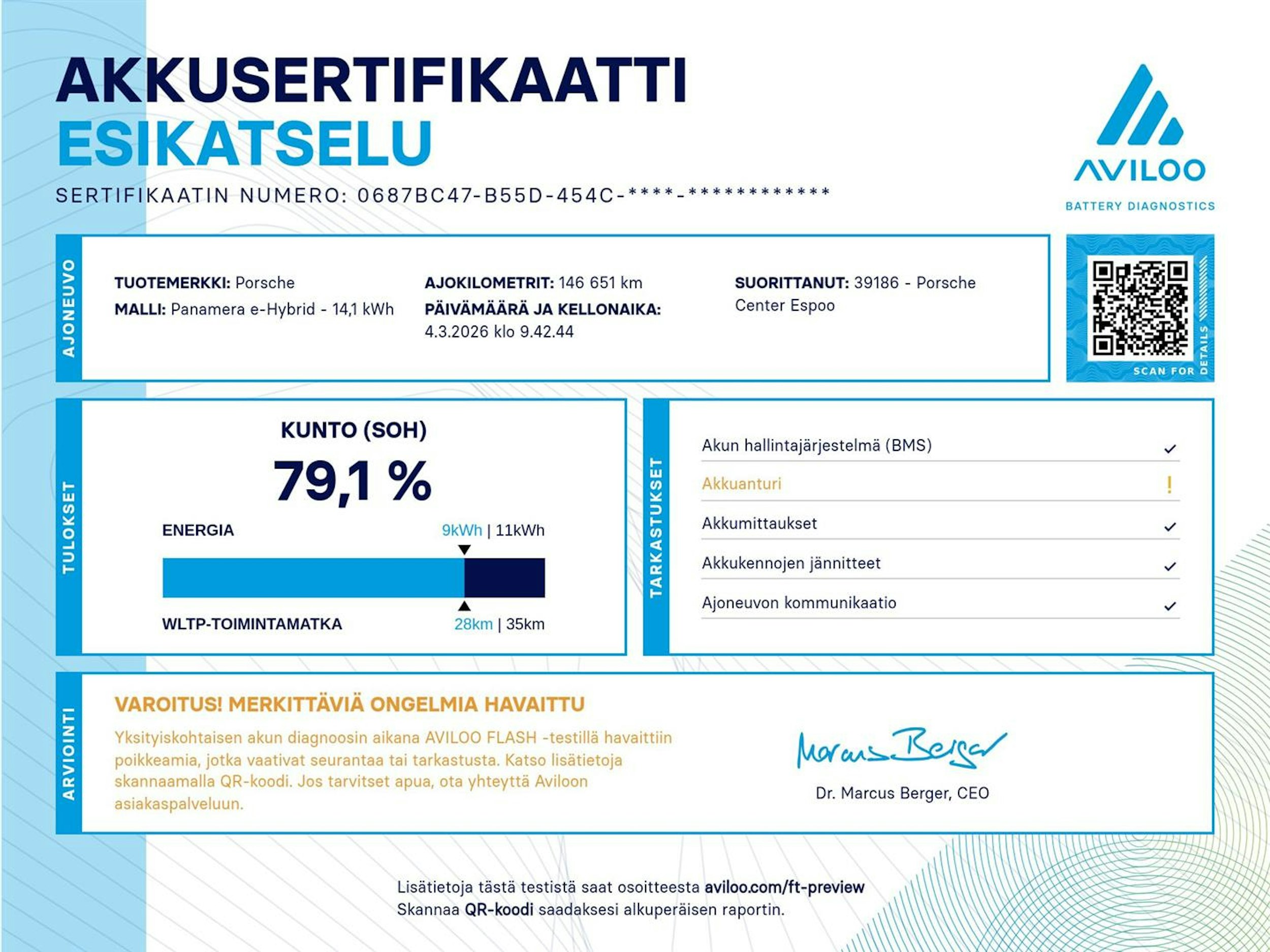 Sininen Porsche Panamera 2018 kuva 26.