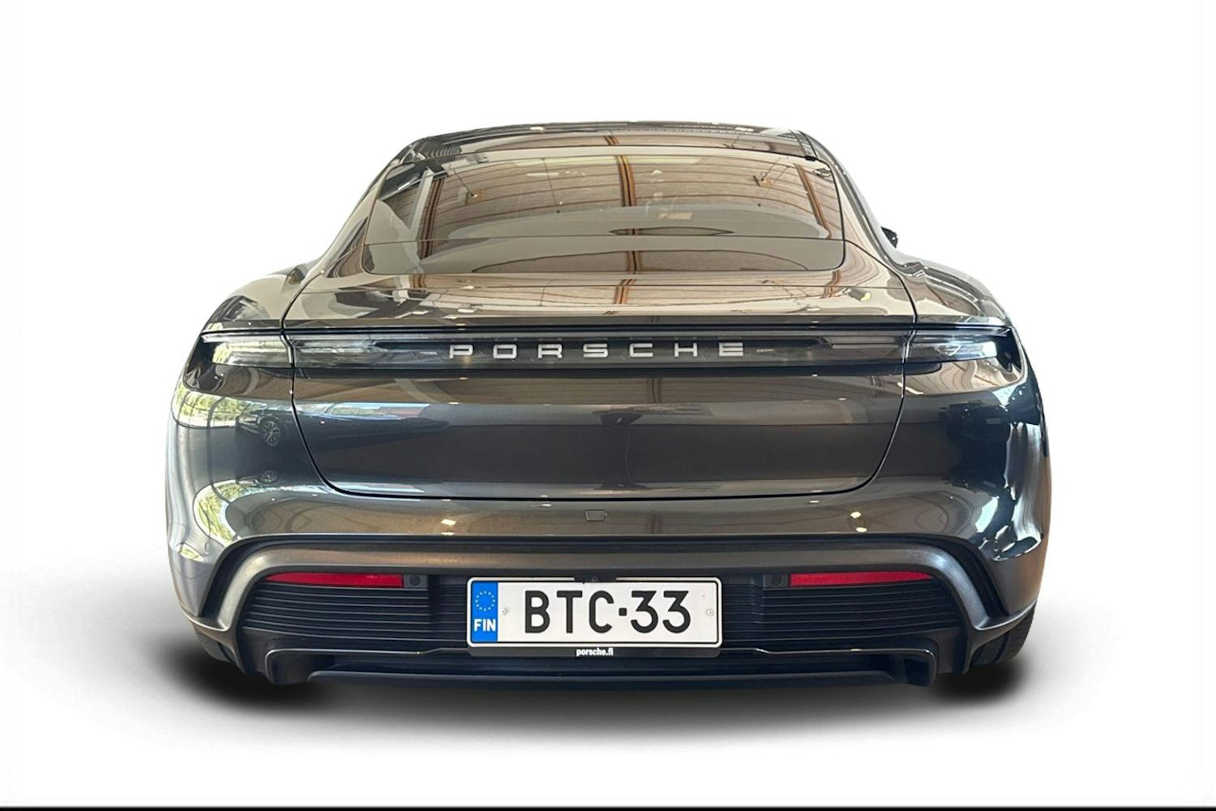 Harmaa Porsche Taycan 2020 kuva 3.