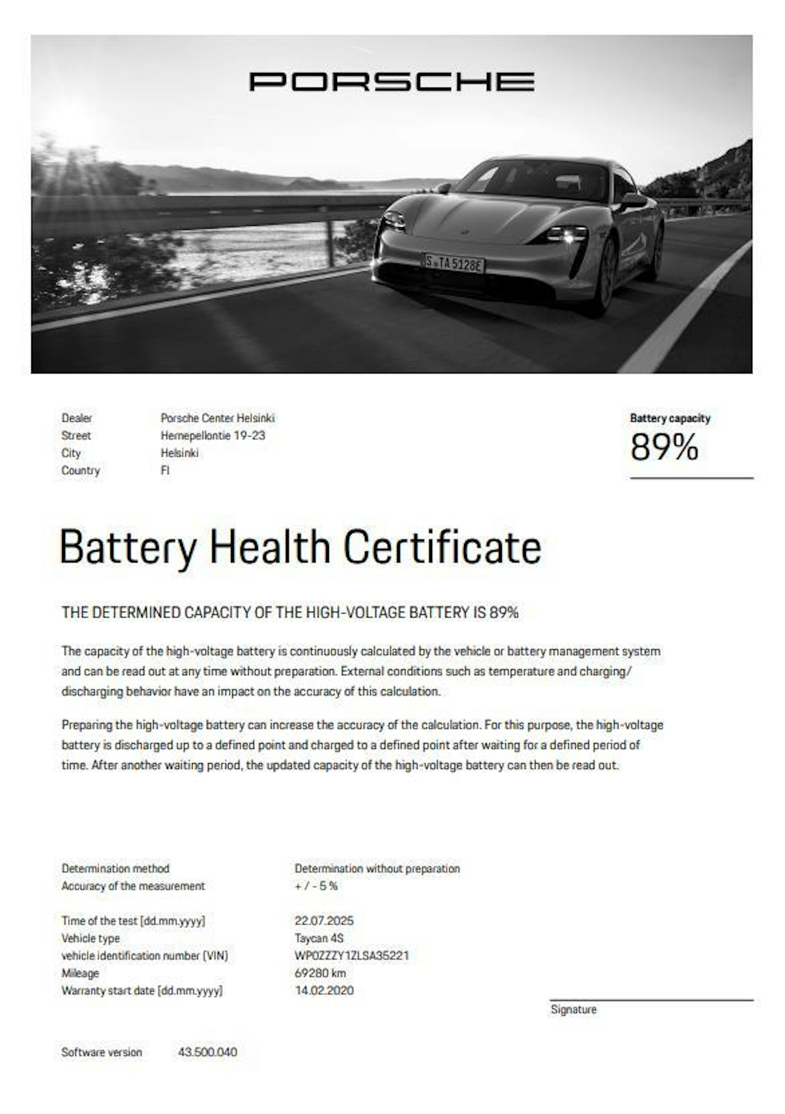 Sininen Porsche Taycan 2020 kuva 19.
