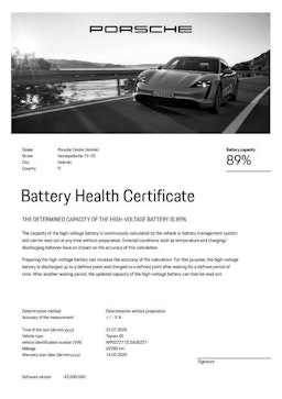 Sininen Porsche Taycan 2020 kuva 19.