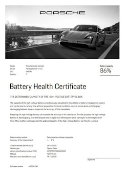 Harmaa Porsche Taycan 2020 kuva 13.