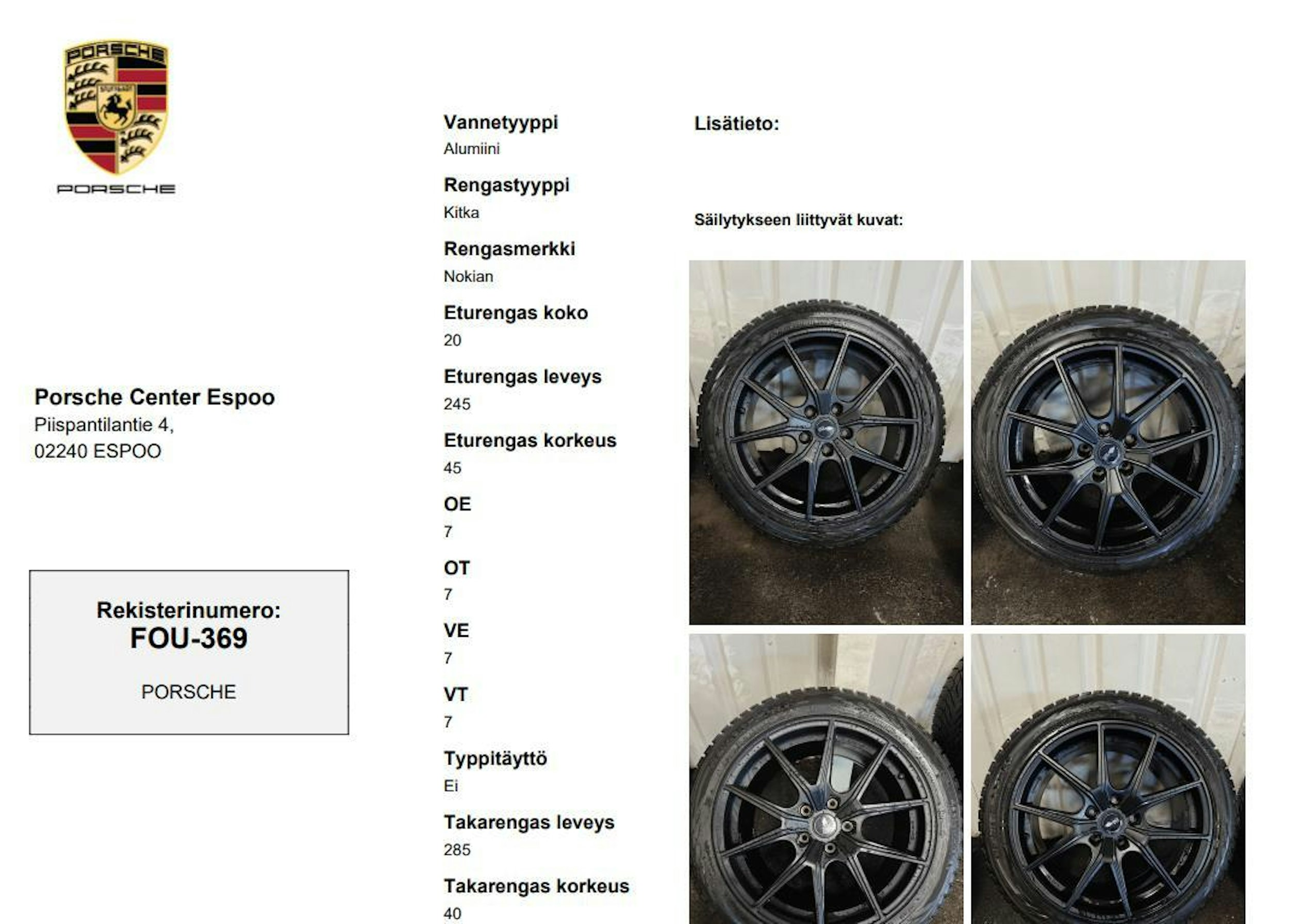 musta Porsche Taycan 2020 kuva 22.