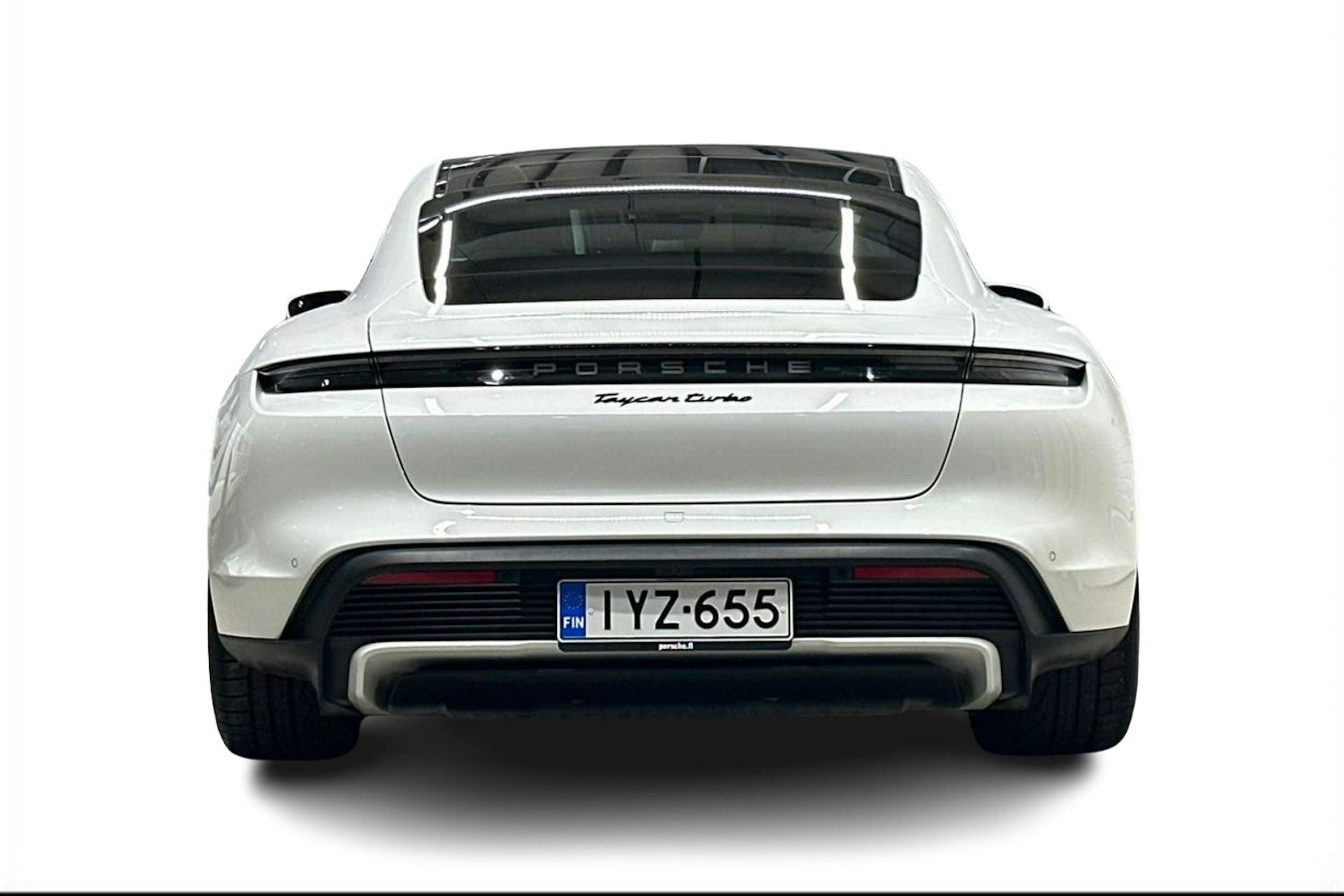 valkoinen Porsche Taycan 2020 kuva 3.