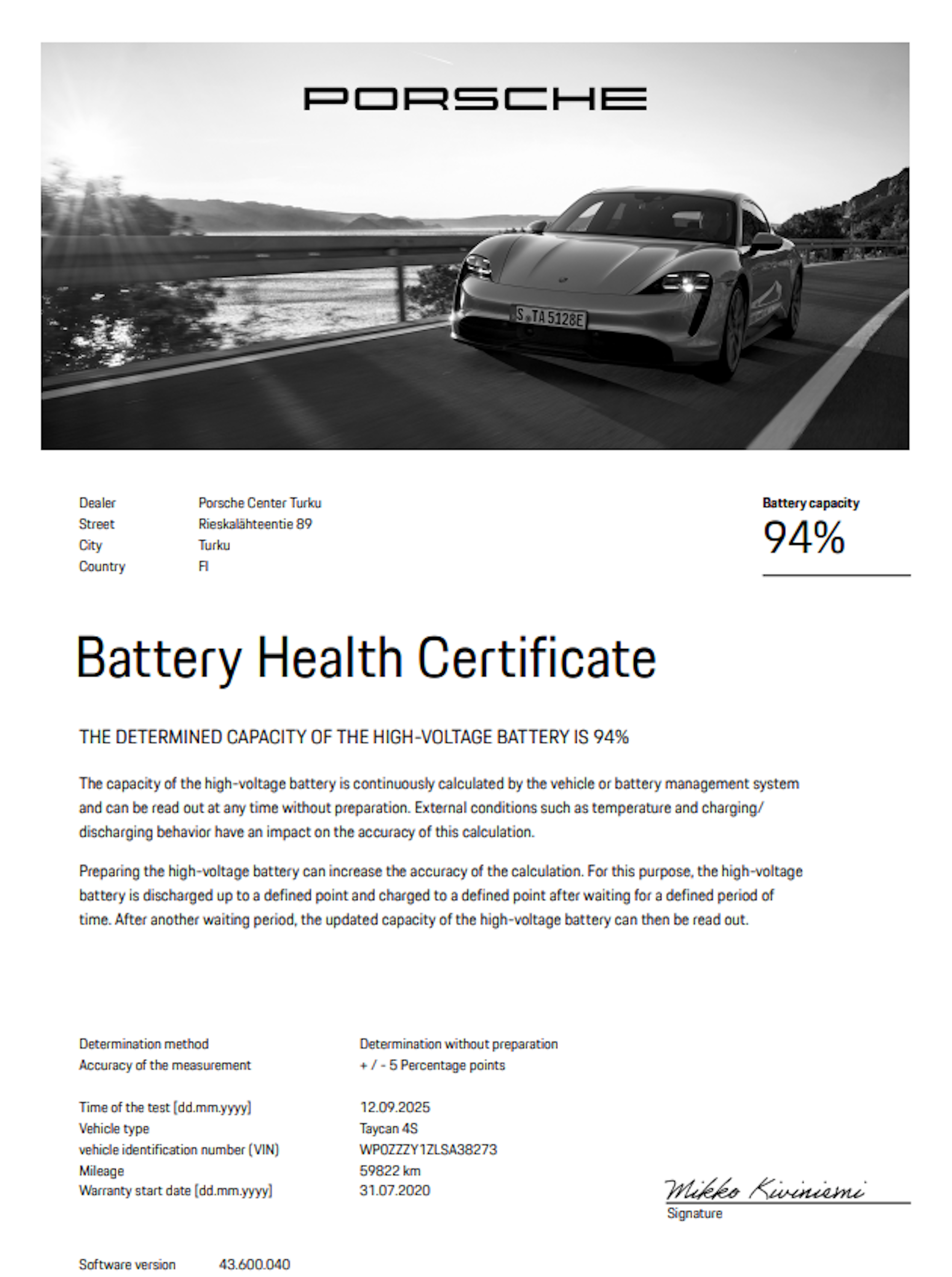 hopea Porsche Taycan 2020 kuva 19.