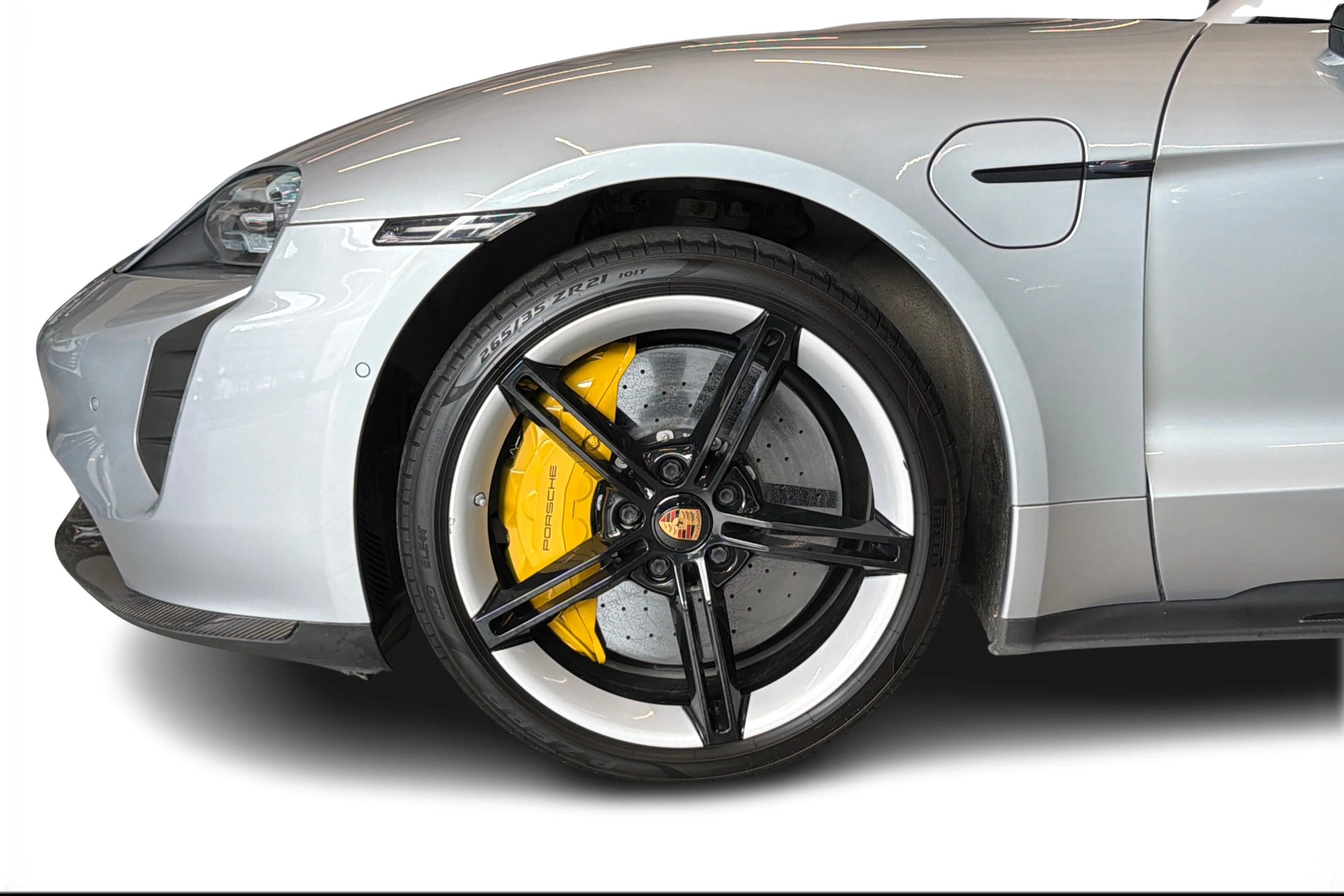 Harmaa Porsche Taycan 2020 kuva 8.
