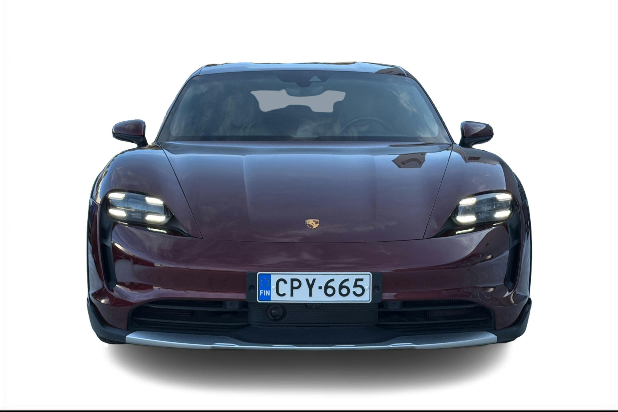 Punainen Porsche Taycan 2021 kuva 5.