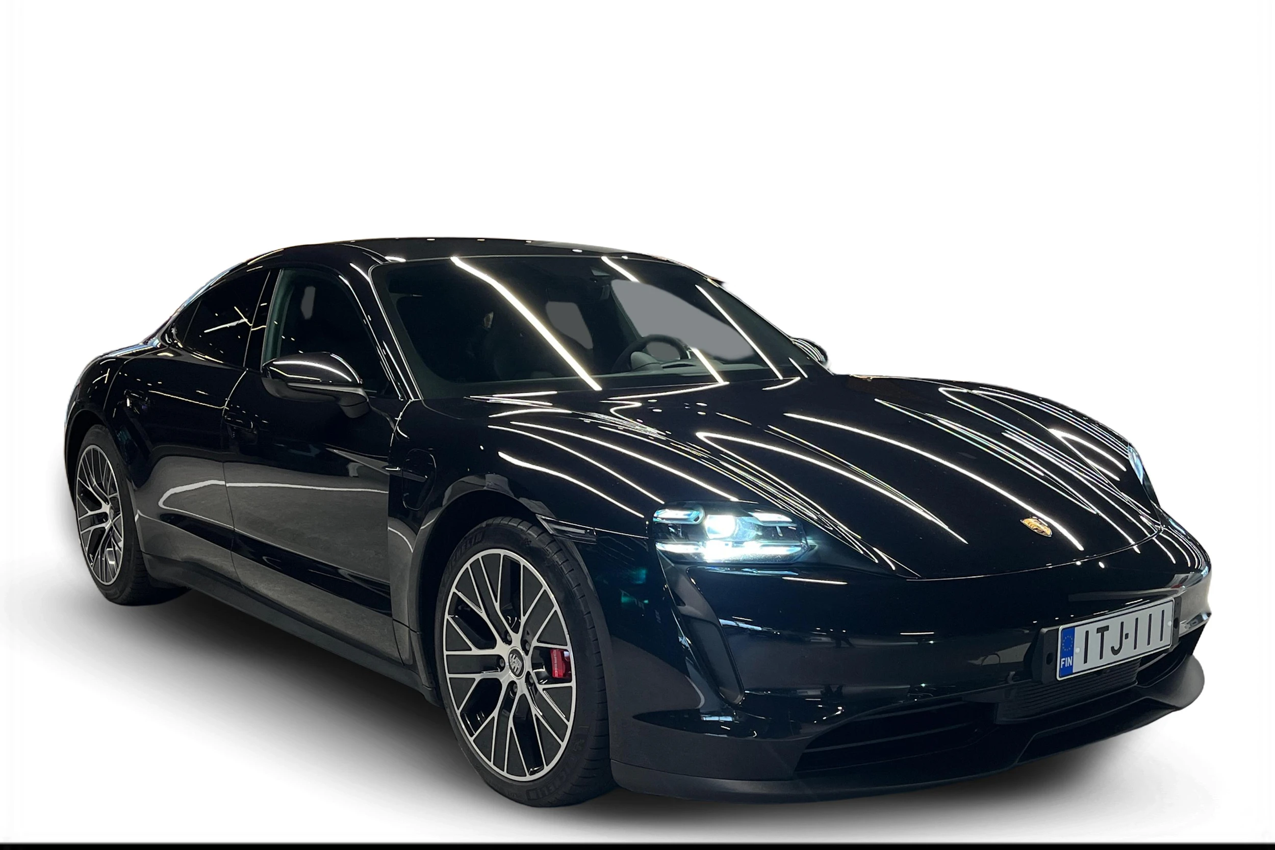 musta Porsche Taycan 2021 kuva 1.