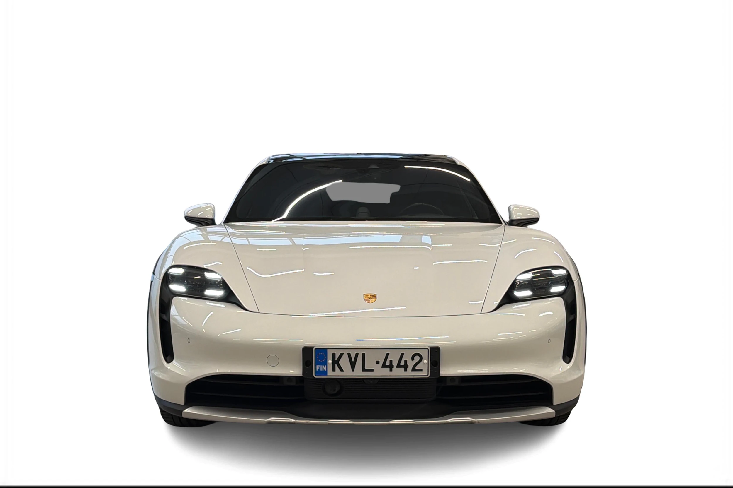 valkoinen Porsche Taycan 2022 kuva 4.