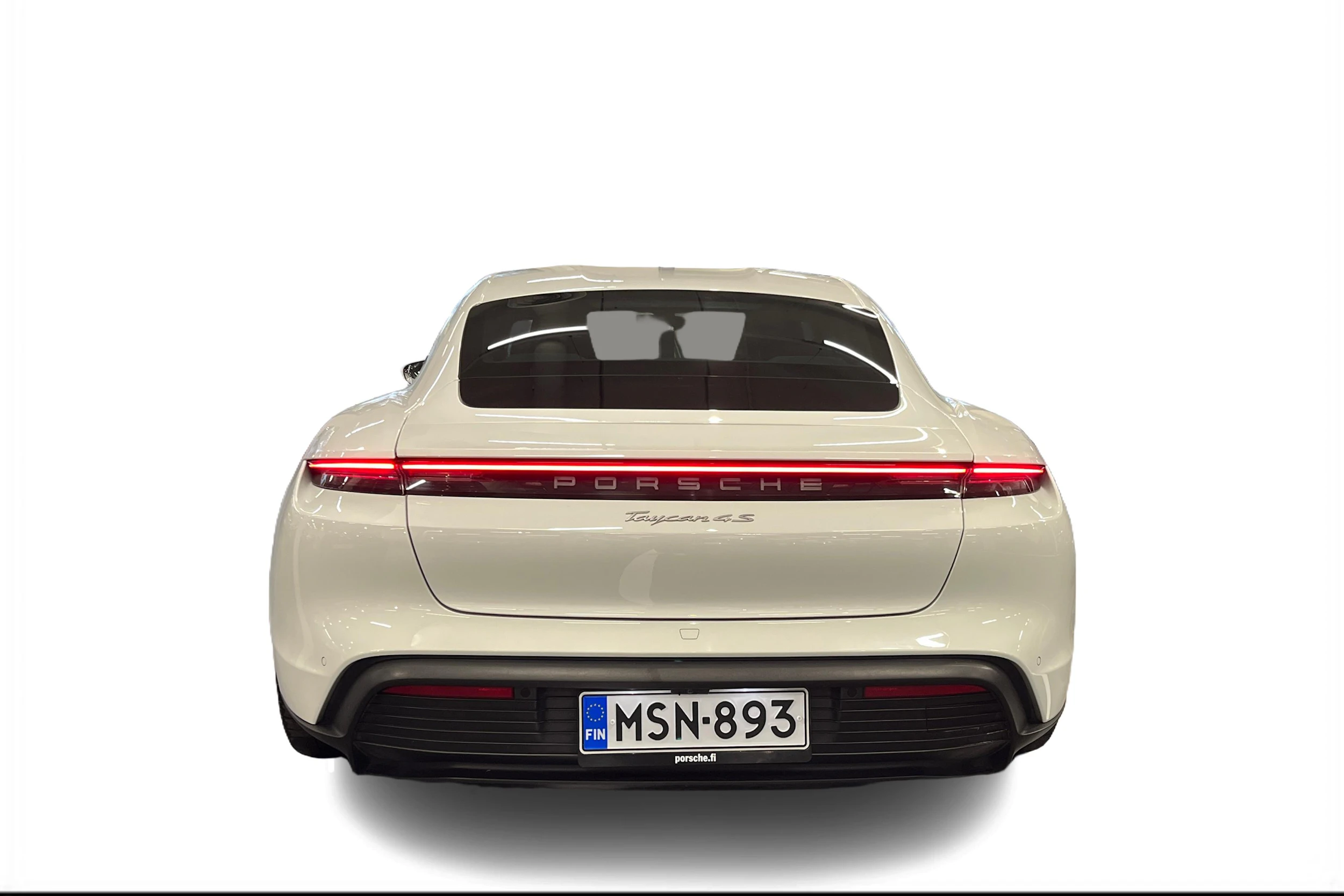 valkoinen Porsche Taycan 2021 kuva 3.