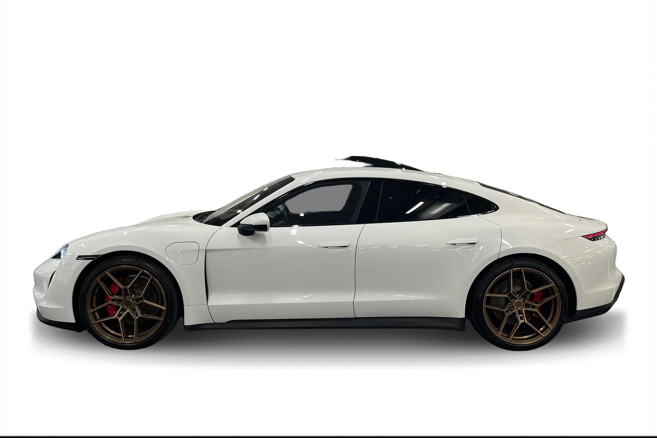 valkoinen Porsche Taycan 2021 kuva 5.