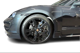 harmaa Porsche Taycan 2021 kuva 8.