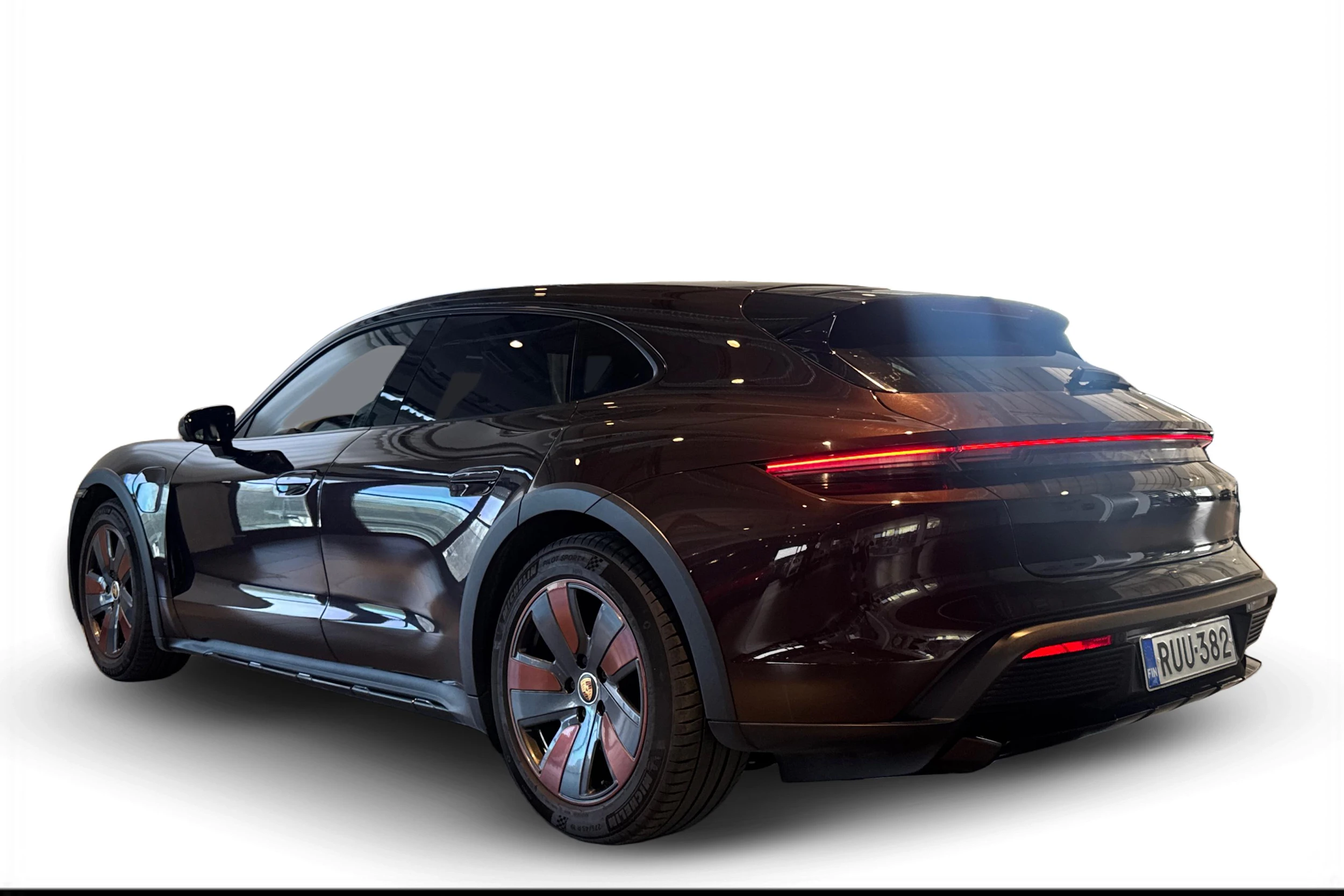Ruskea (beige) Porsche Taycan 2021 kuva 2.