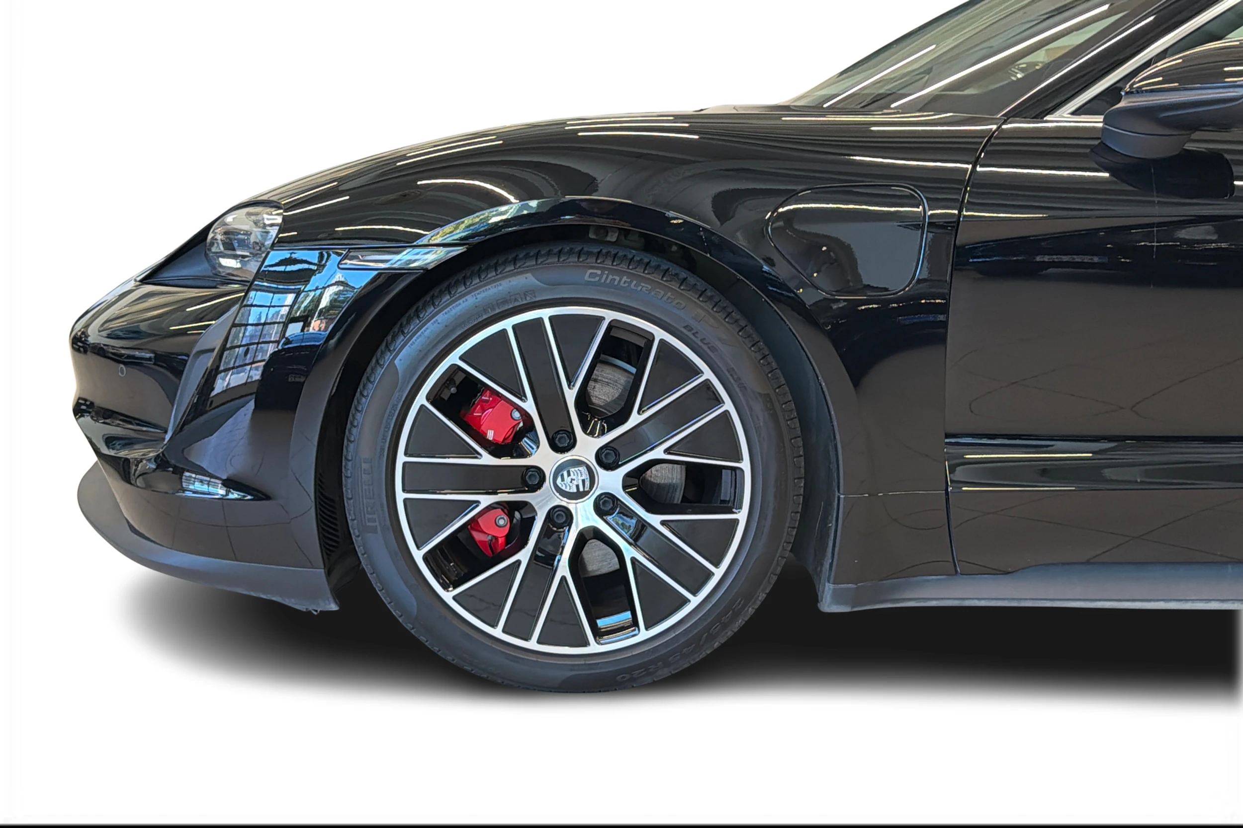 musta Porsche Taycan 2021 kuva 8.