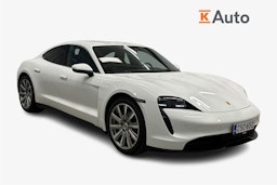 valkoinen Porsche Taycan 2022 kuva 1.