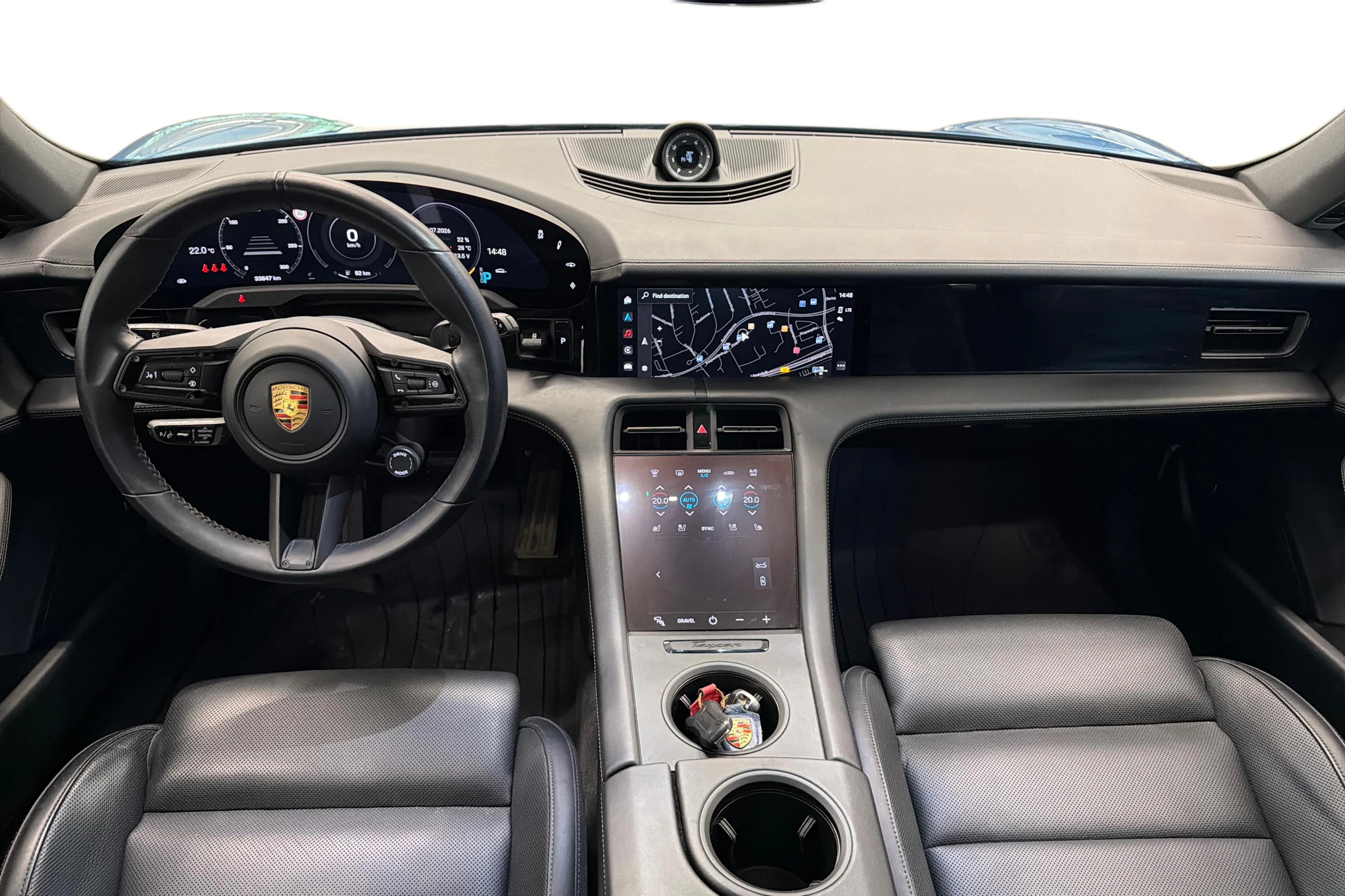 Sininen Porsche Taycan 2022 kuva 7.