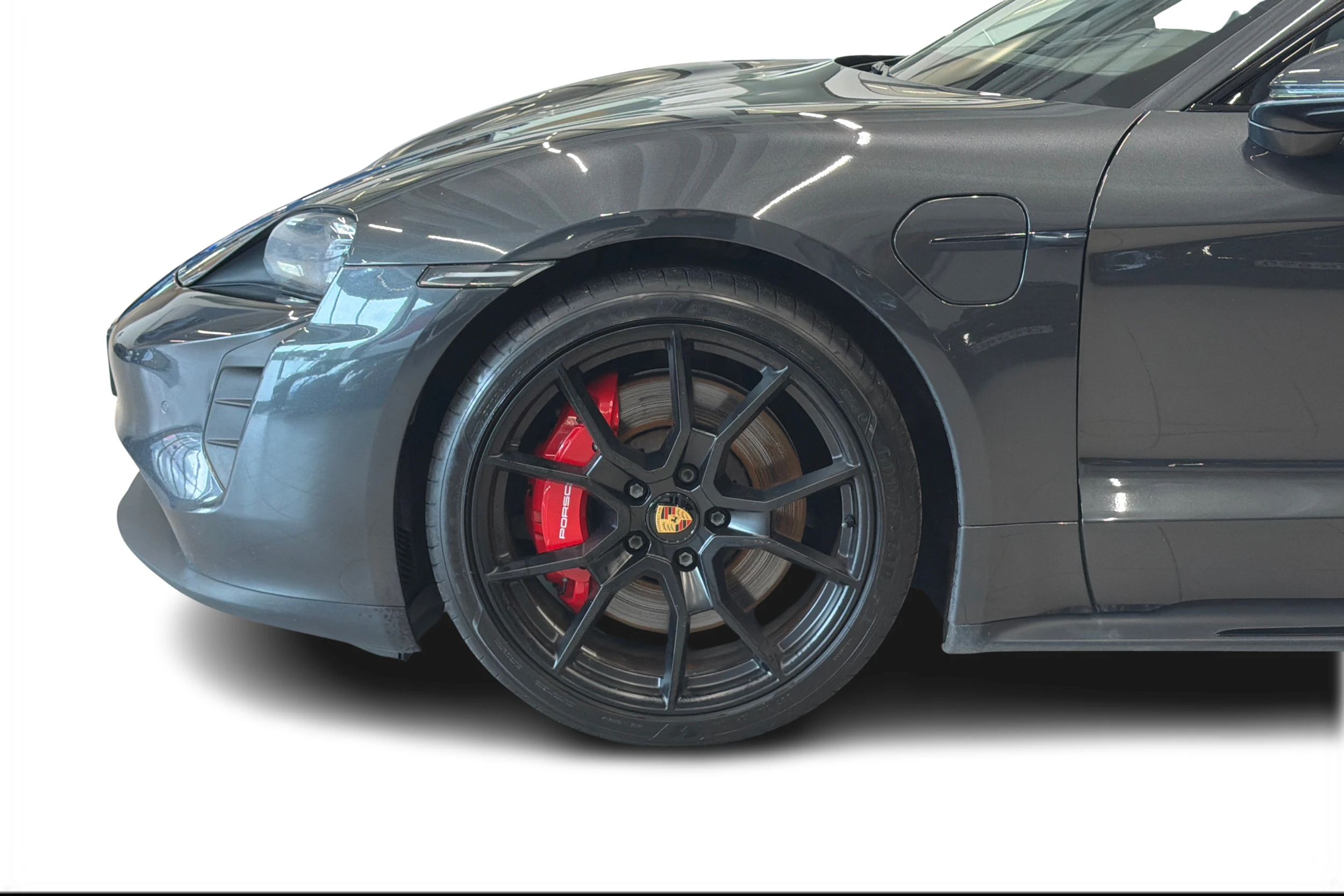 Harmaa Porsche Taycan 2022 kuva 9.