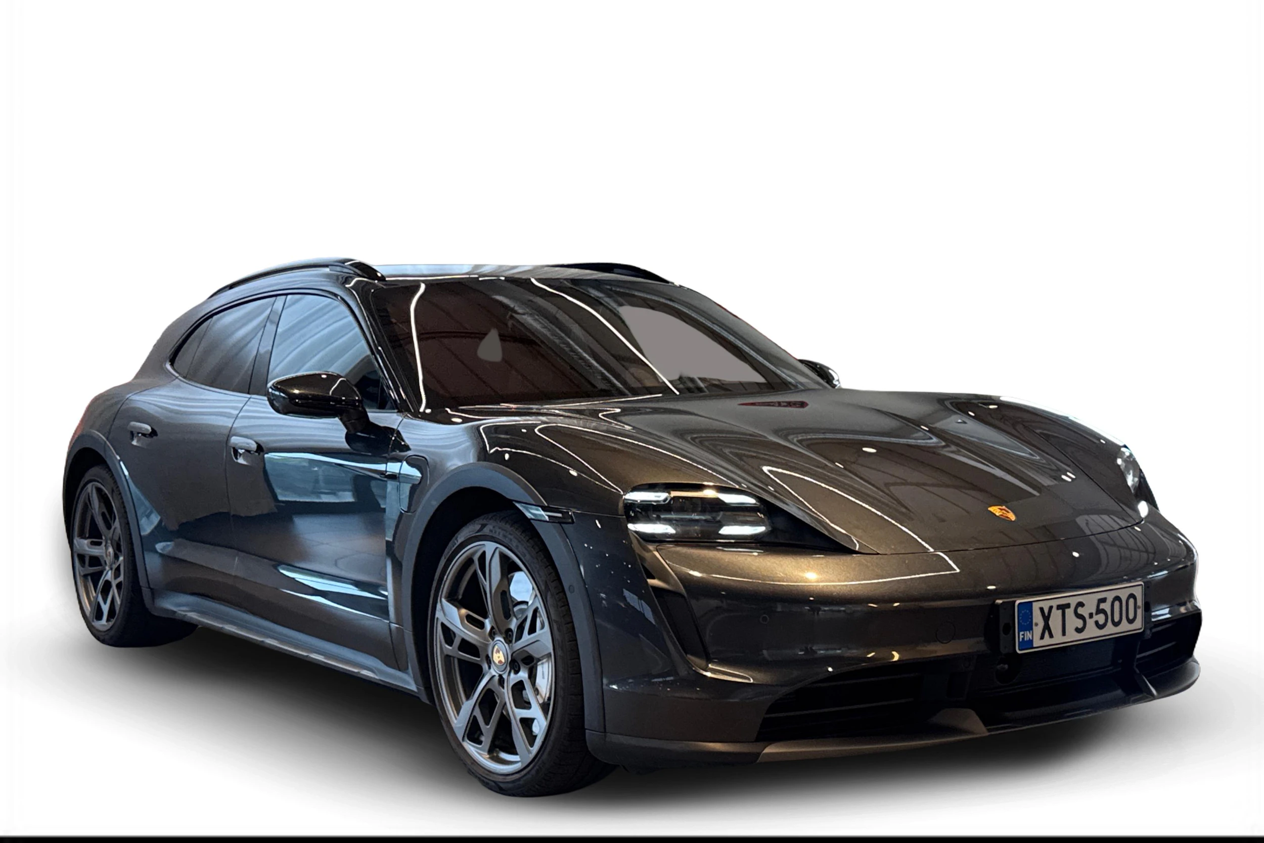 Harmaa Porsche Taycan 2022 kuva 1.
