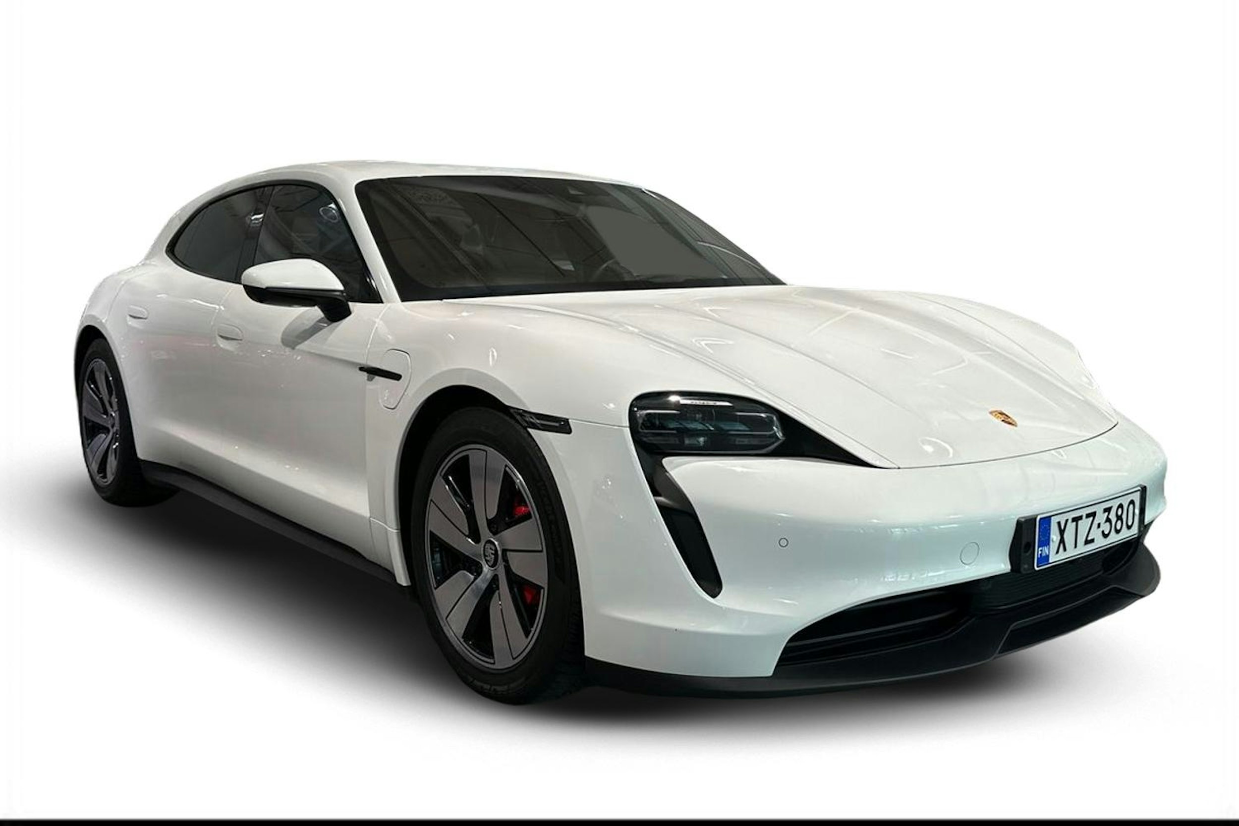 valkoinen Porsche Taycan 2022 kuva 1.