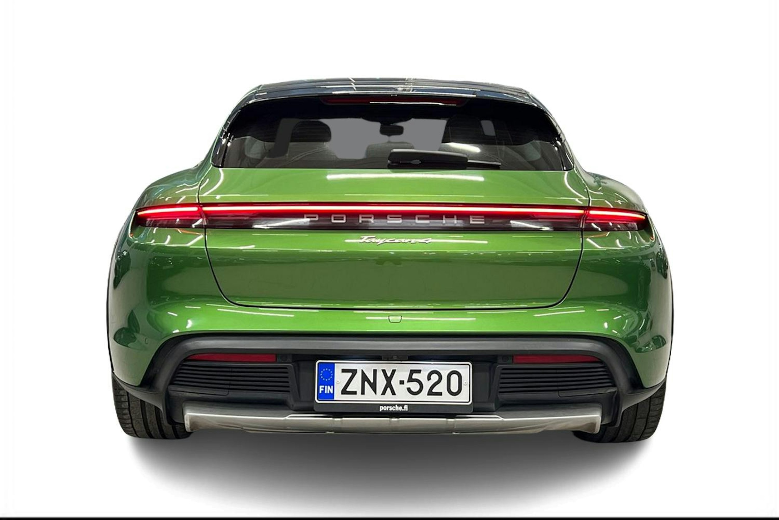 Vihreä Porsche Taycan 2022 kuva 3.
