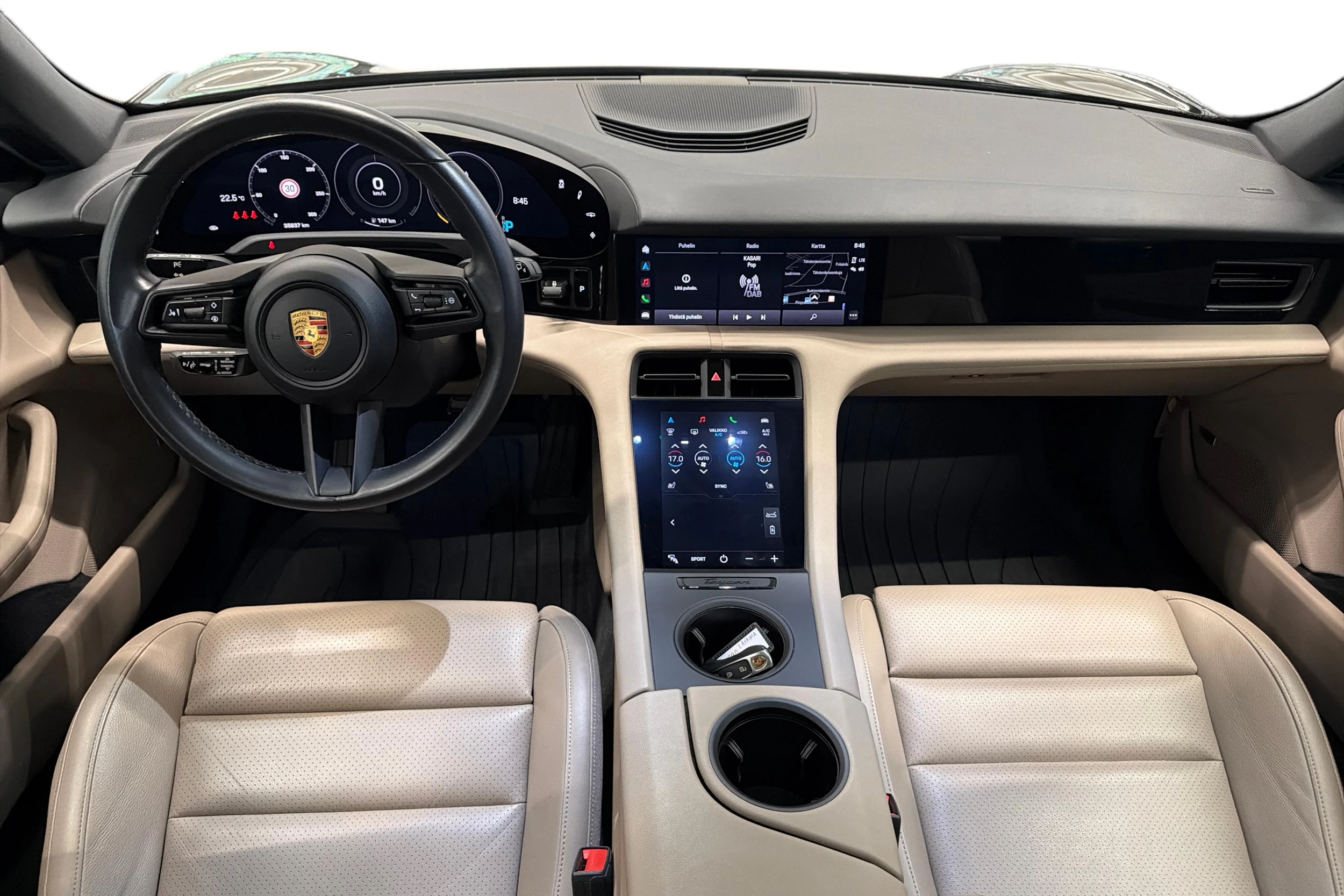 Musta Porsche Taycan 2023 kuva 8.