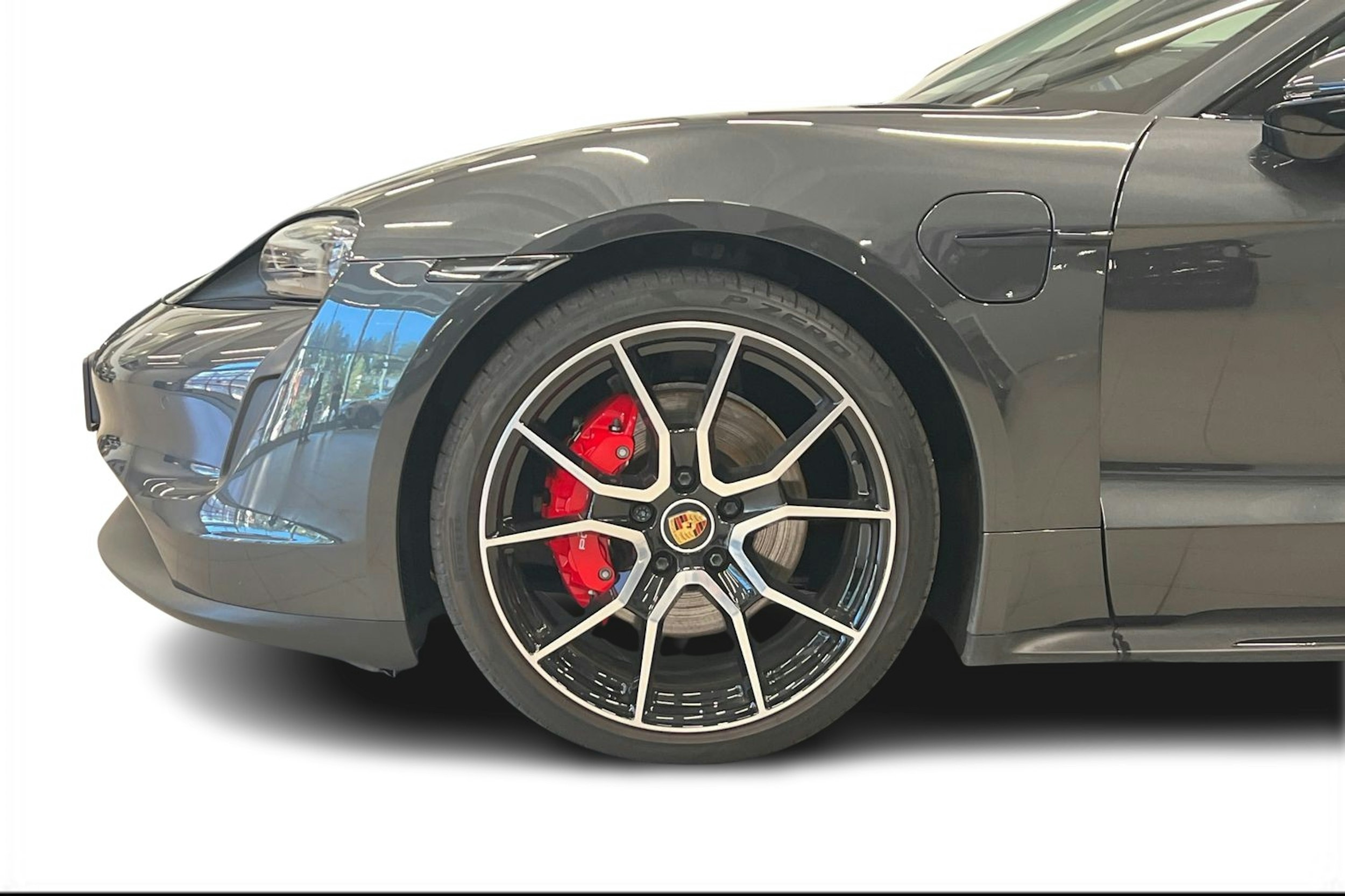 harmaa Porsche Taycan 2023 kuva 8.