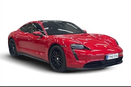 punainen Porsche Taycan 2023 kuva 1.
