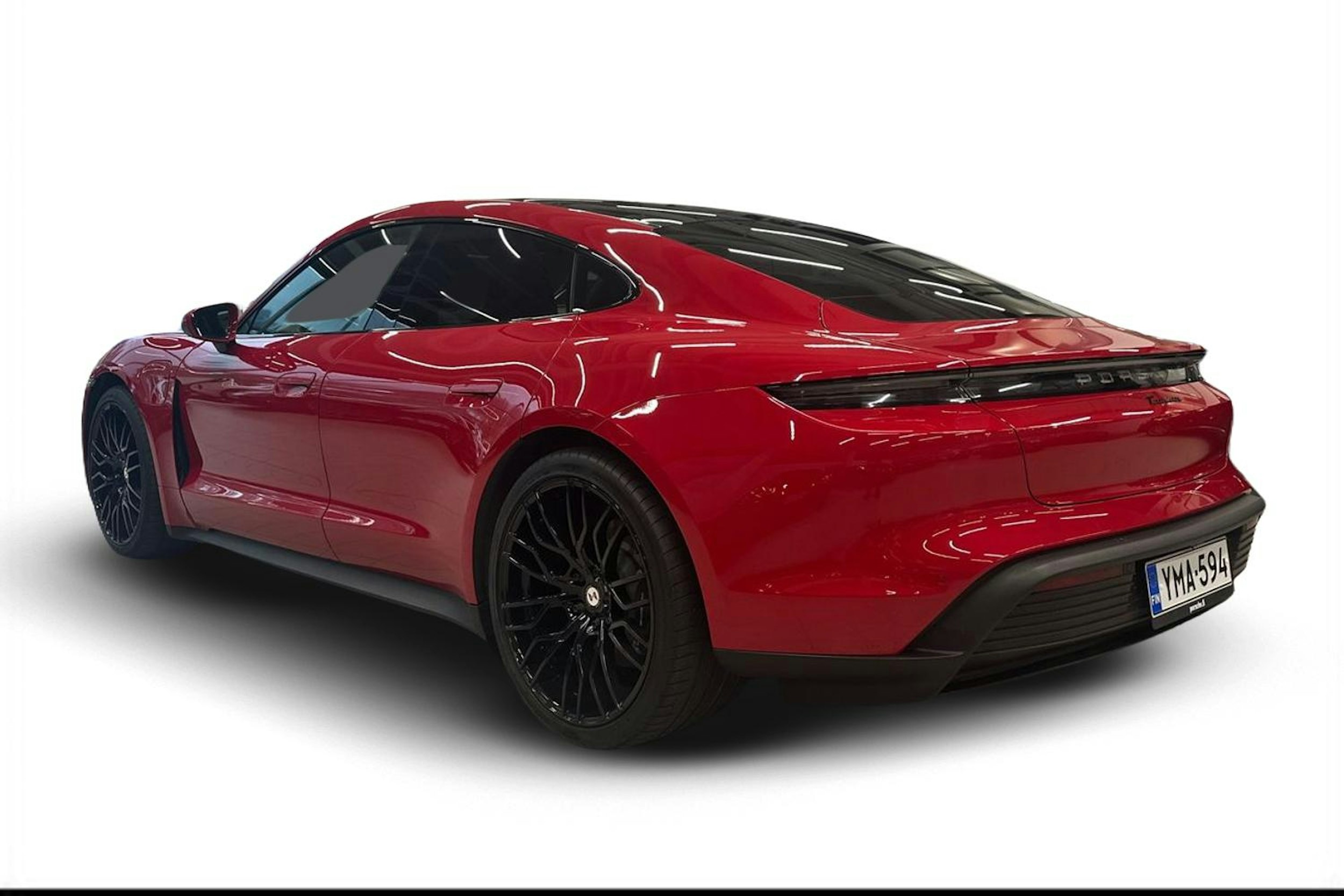 punainen Porsche Taycan 2023 kuva 2.
