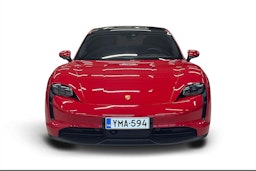 punainen Porsche Taycan 2023 kuva 4.