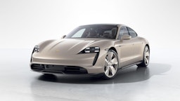 Ruskea (beige) Porsche Taycan 2024 kuva 1.