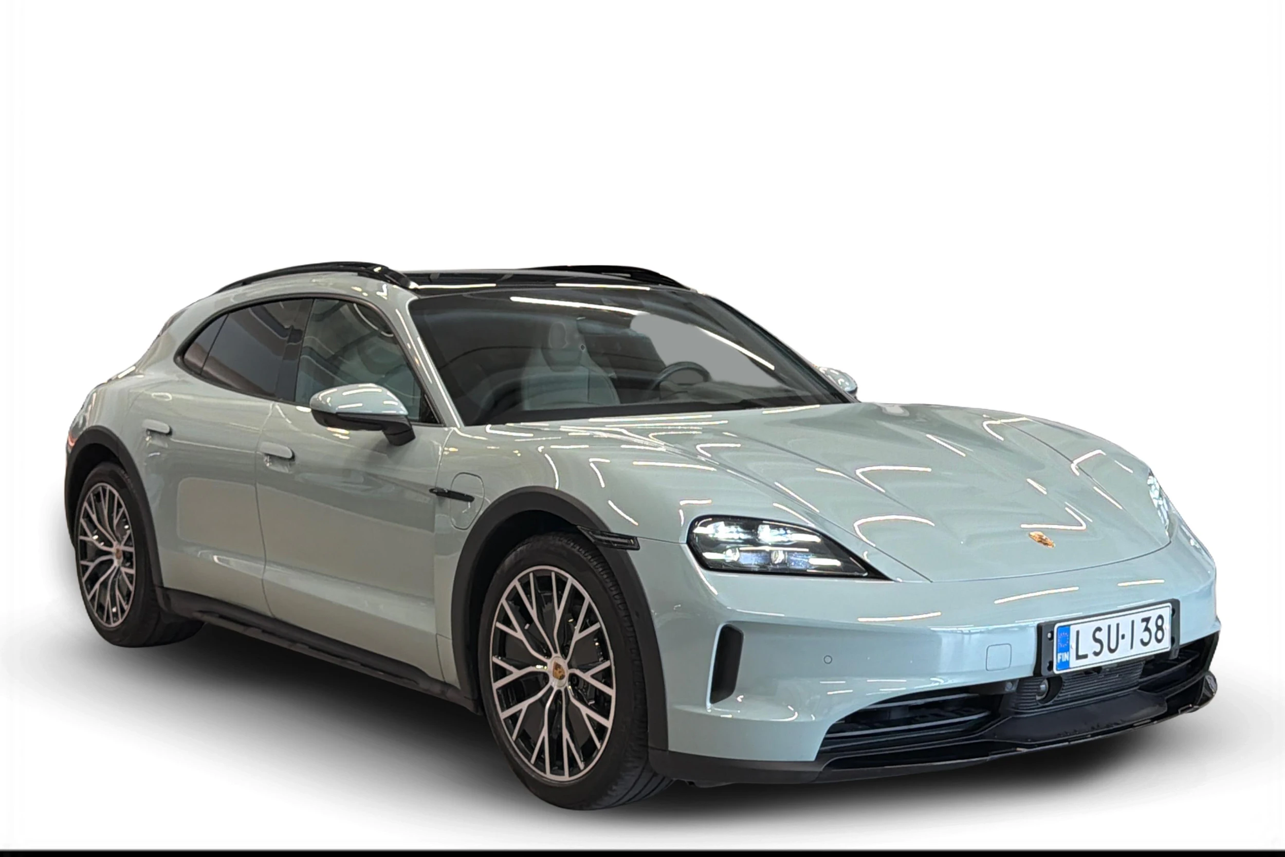 vihreä Porsche Taycan 2024 kuva 1.
