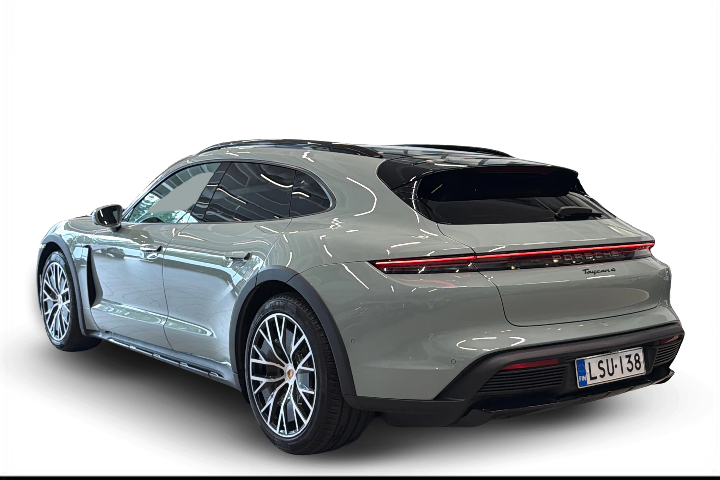 vihreä Porsche Taycan 2024 kuva 2.