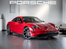 punainen Porsche Taycan 2024 kuva 1.