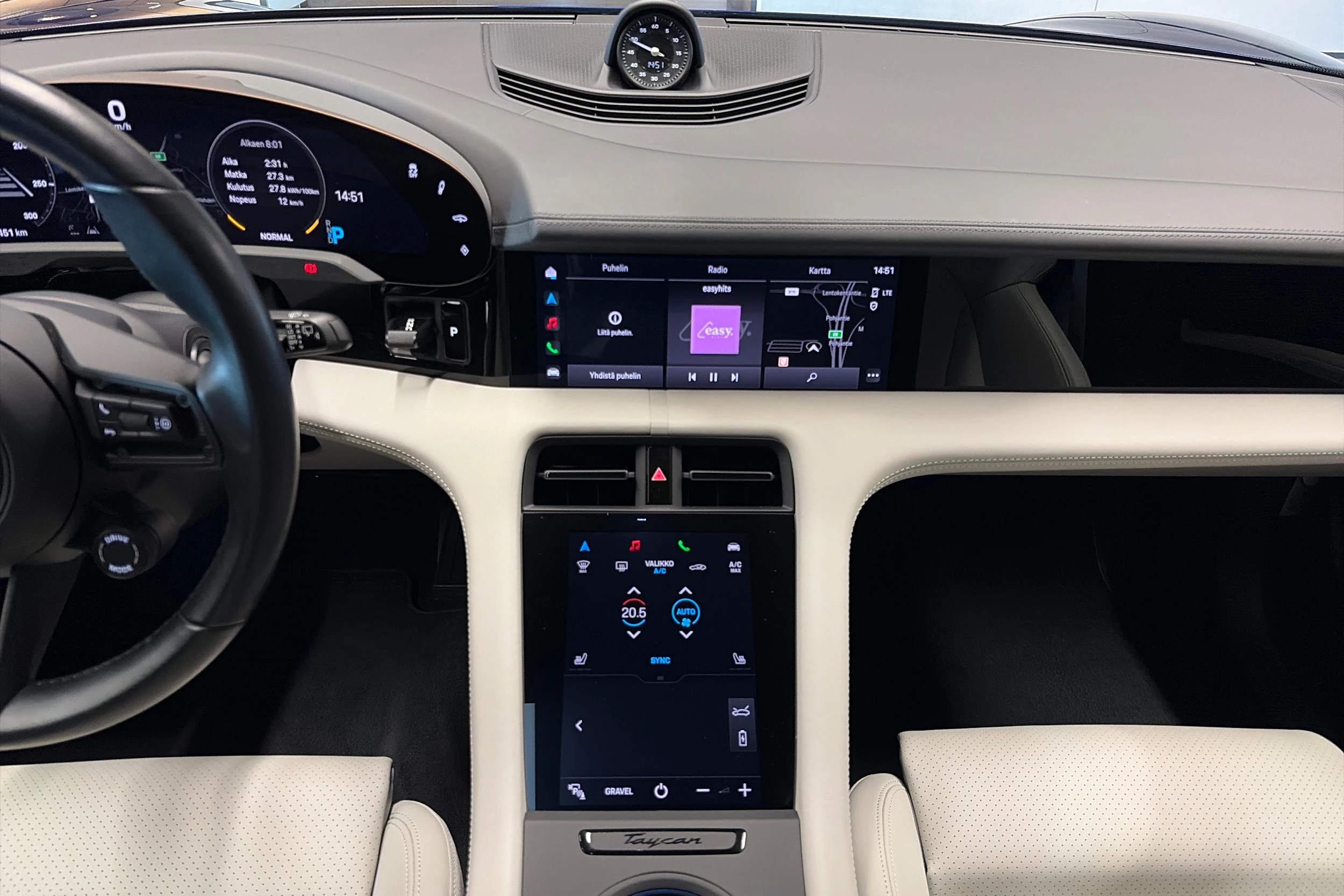 sininen Porsche Taycan 2023 kuva 17.