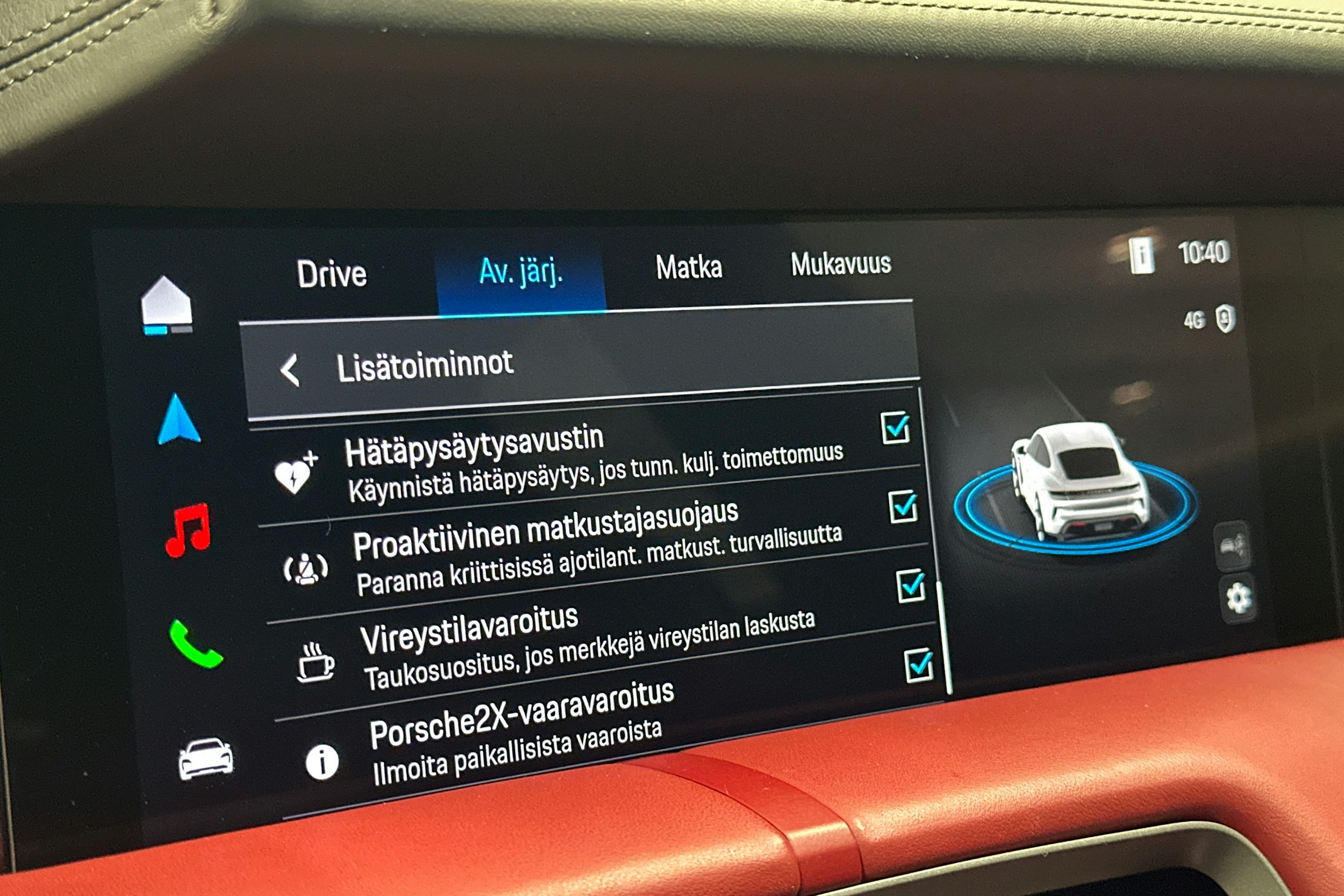 Musta Porsche Taycan 2024 kuva 26.