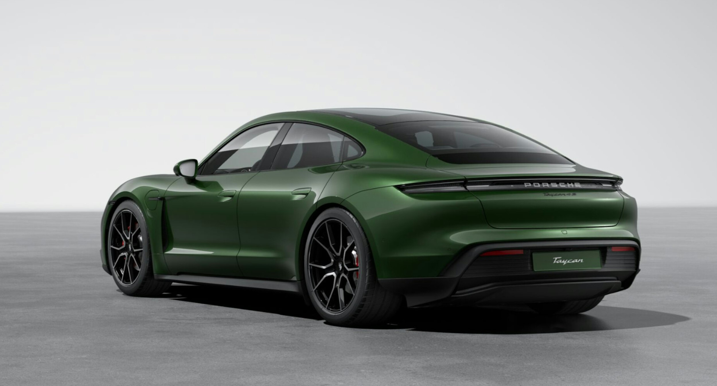 vihreä Porsche Taycan 2025 kuva 3.