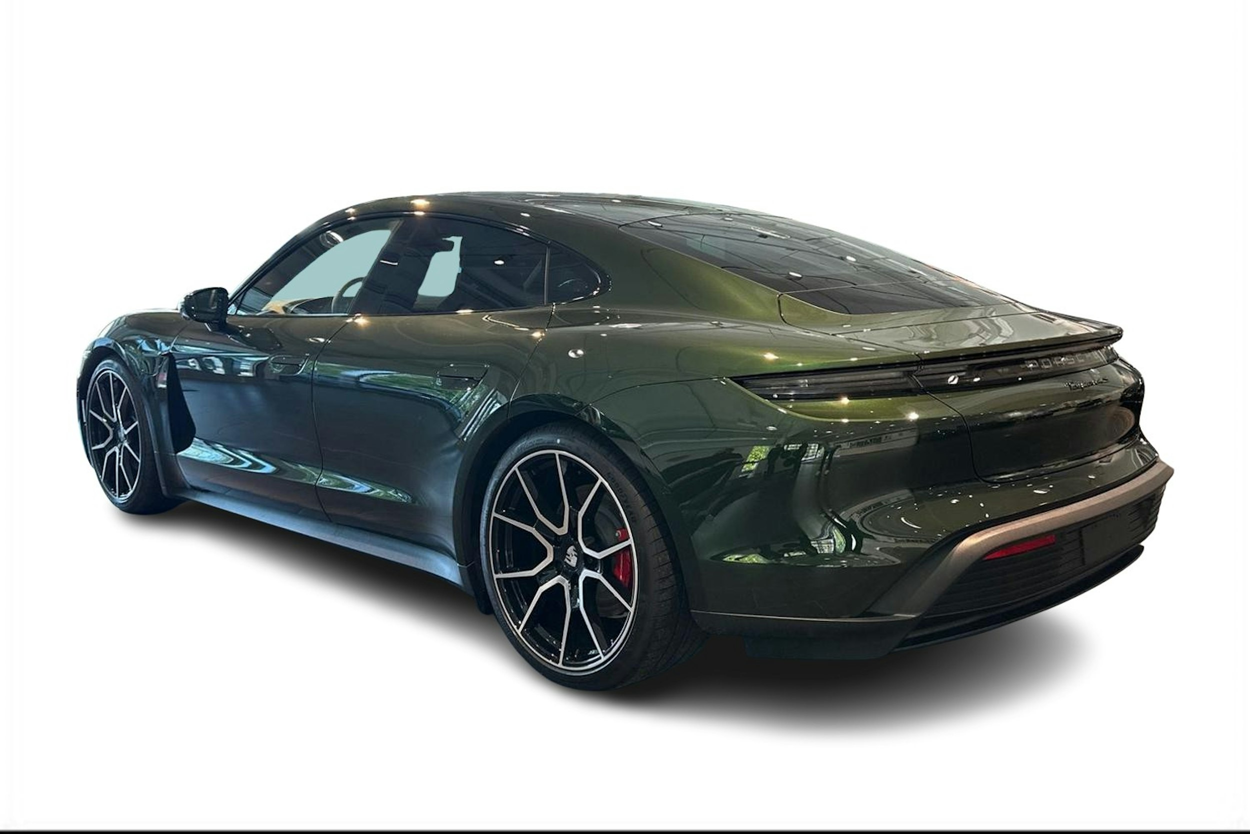 vihreä Porsche Taycan 2025 kuva 4.