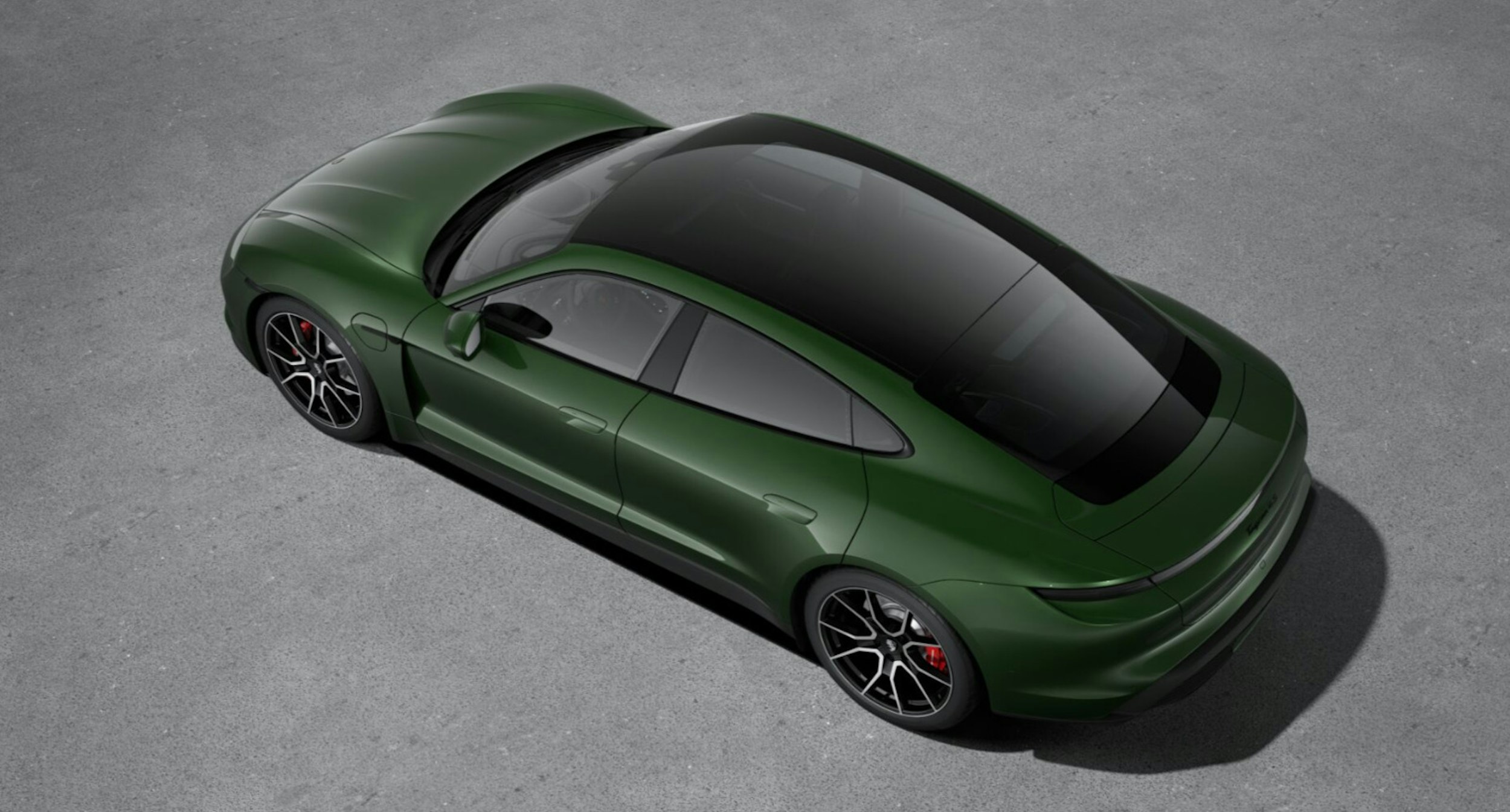 vihreä Porsche Taycan 2025 kuva 7.