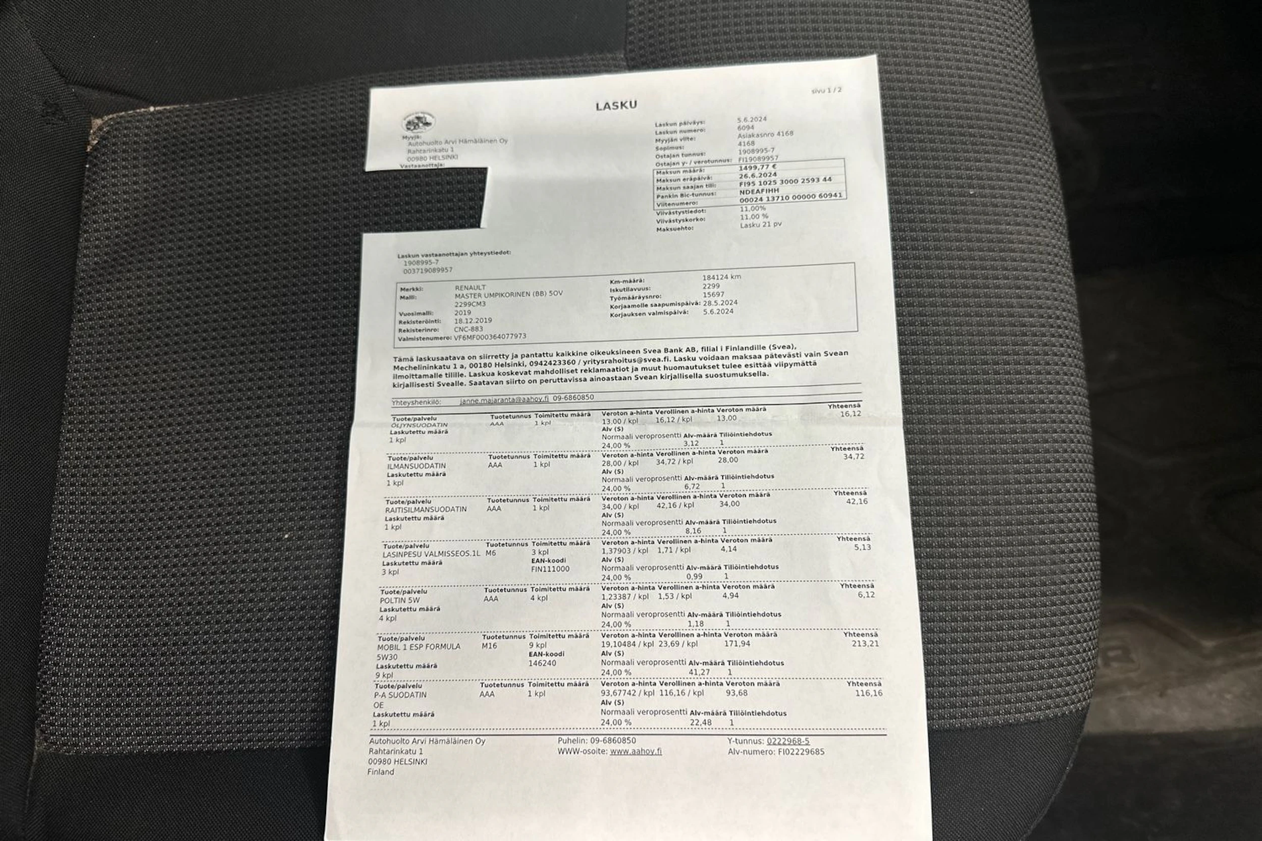 valkoinen Renault Master 2019 kuva 28.