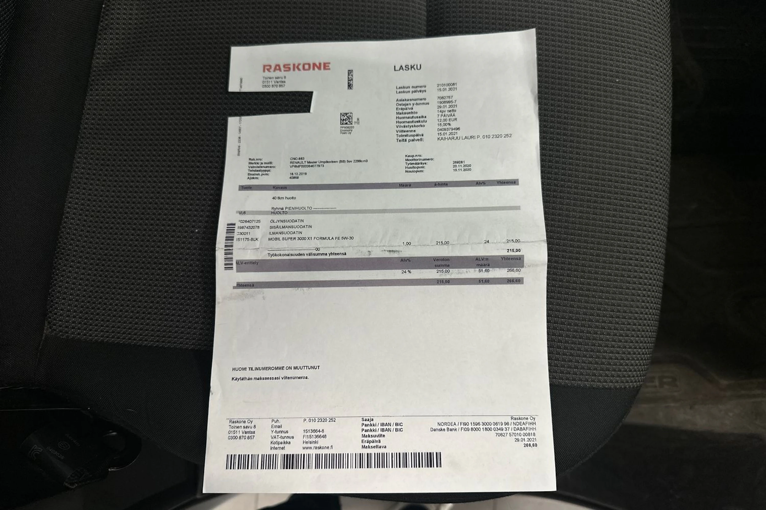 valkoinen Renault Master 2019 kuva 30.