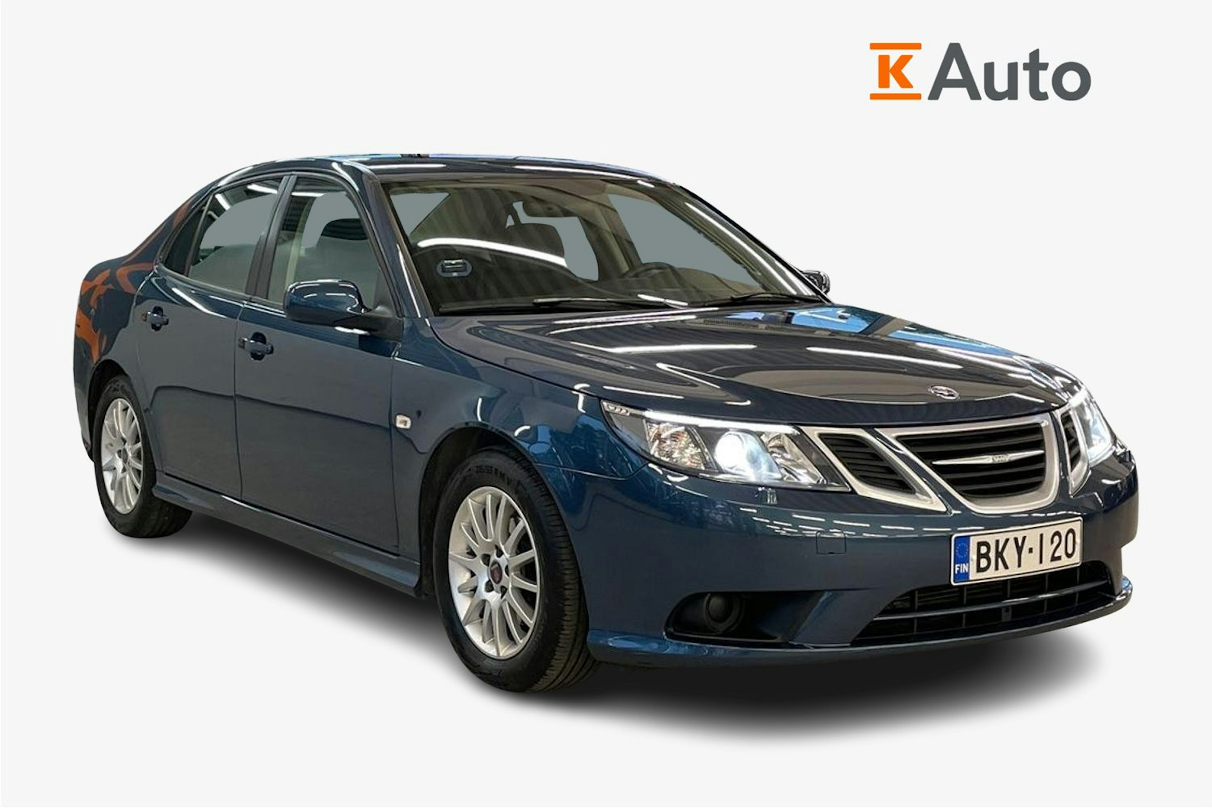 Sininen Saab 9-3 2008 kuva 1.