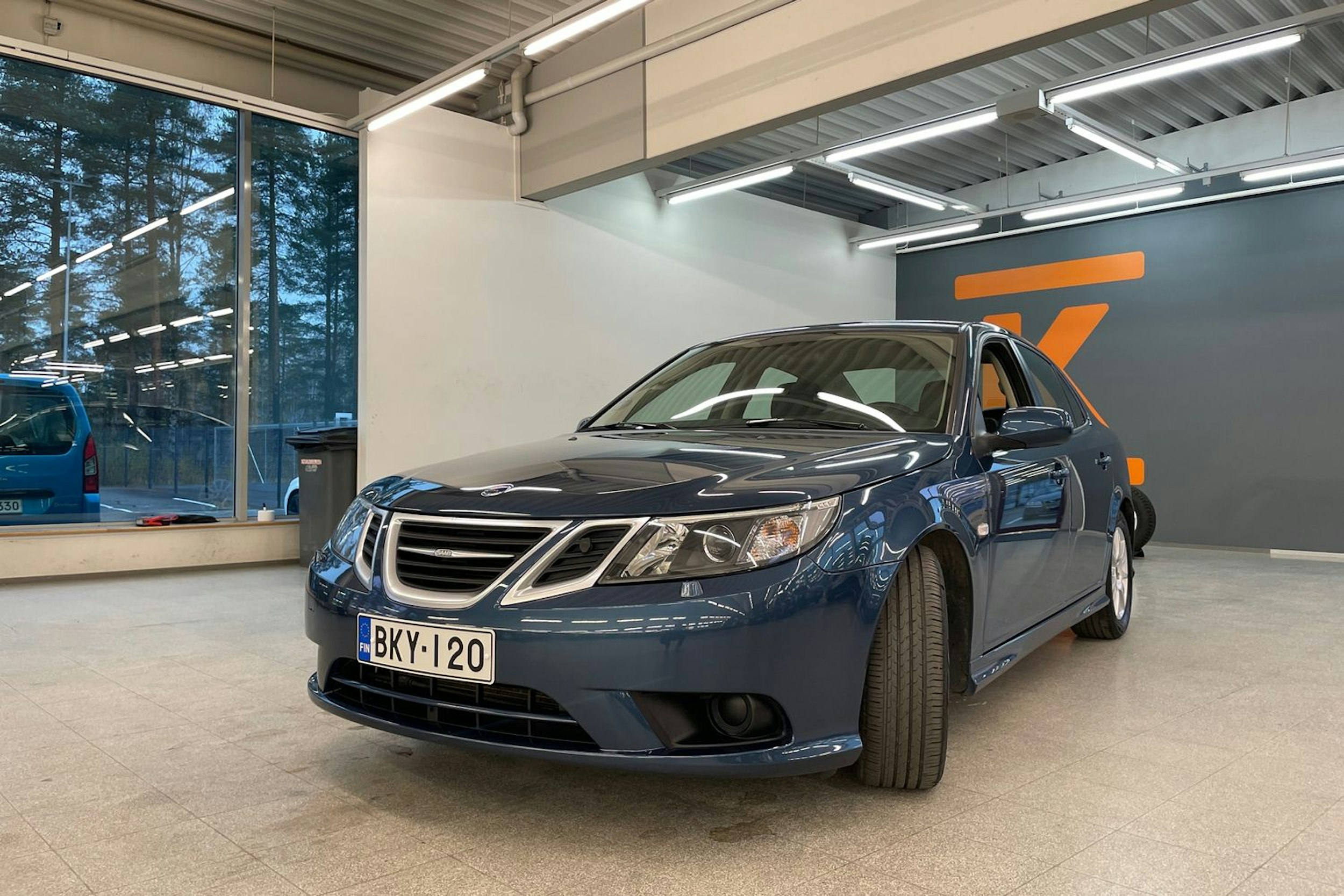Sininen Saab 9-3 2008 kuva 27.