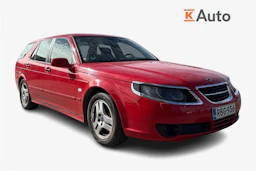 punainen Saab 9-5 2007 kuva 1.