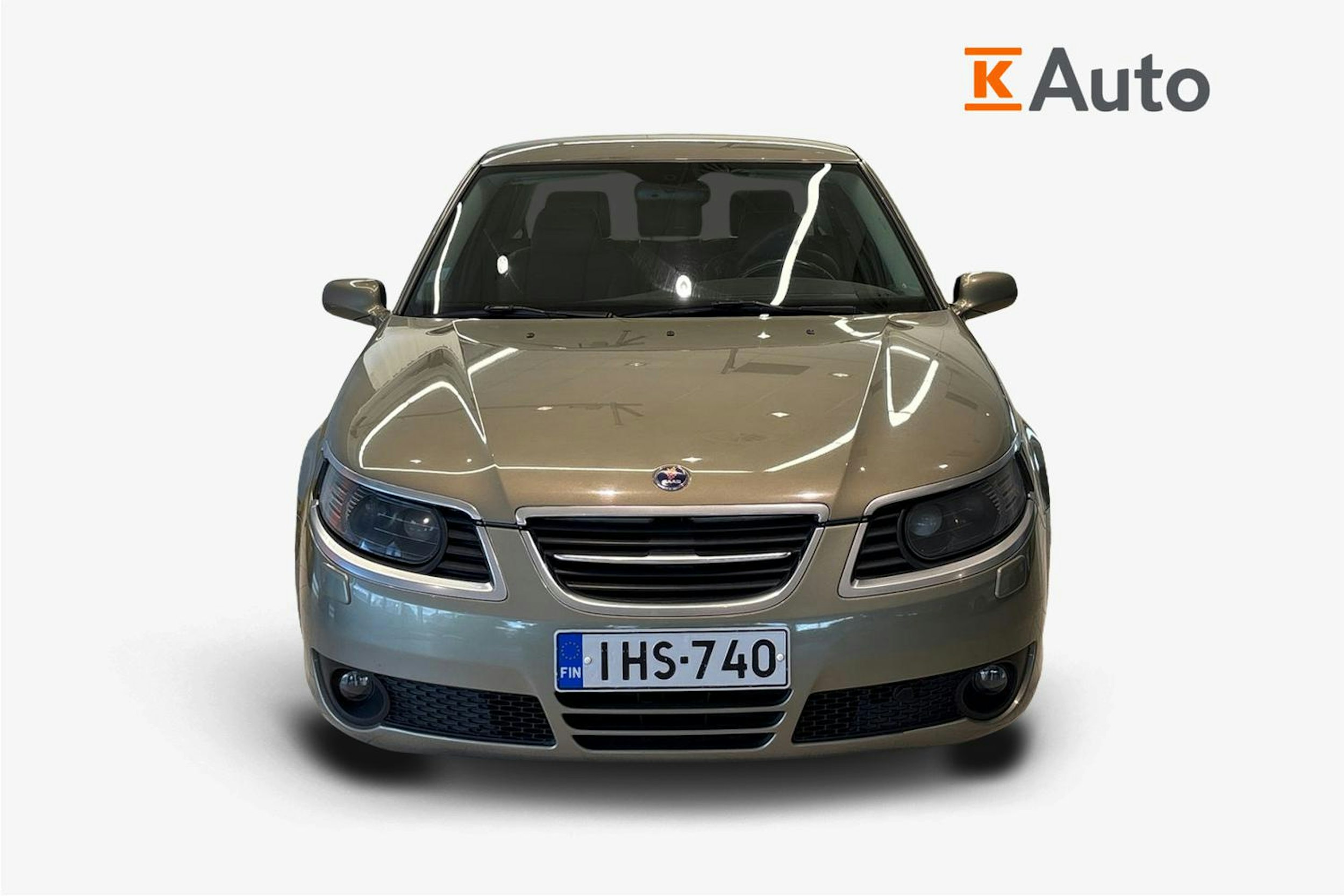 Vihreä Saab 9-5 2009 kuva 5.