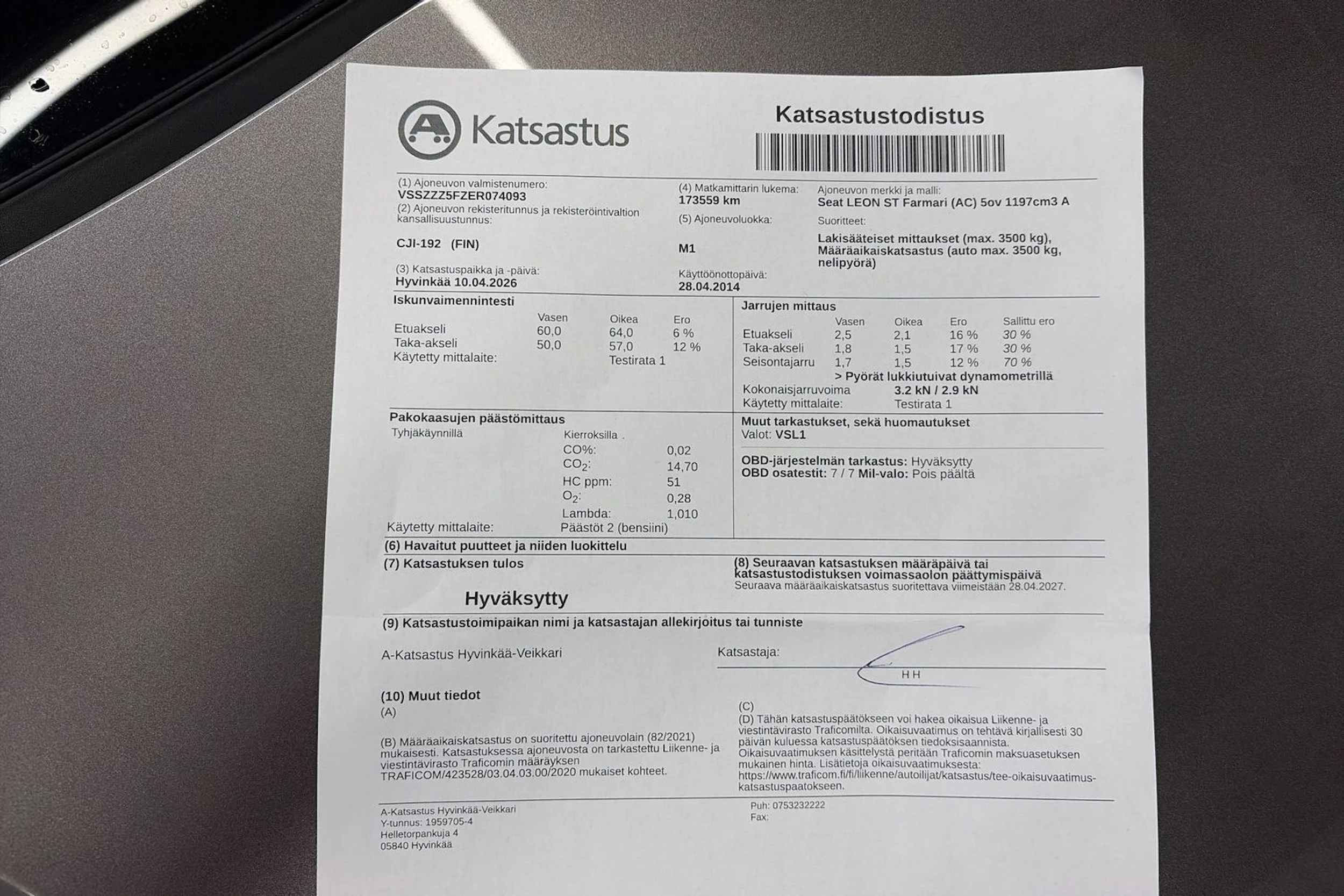 Harmaa SEAT LEON ST 2014 kuva 32.