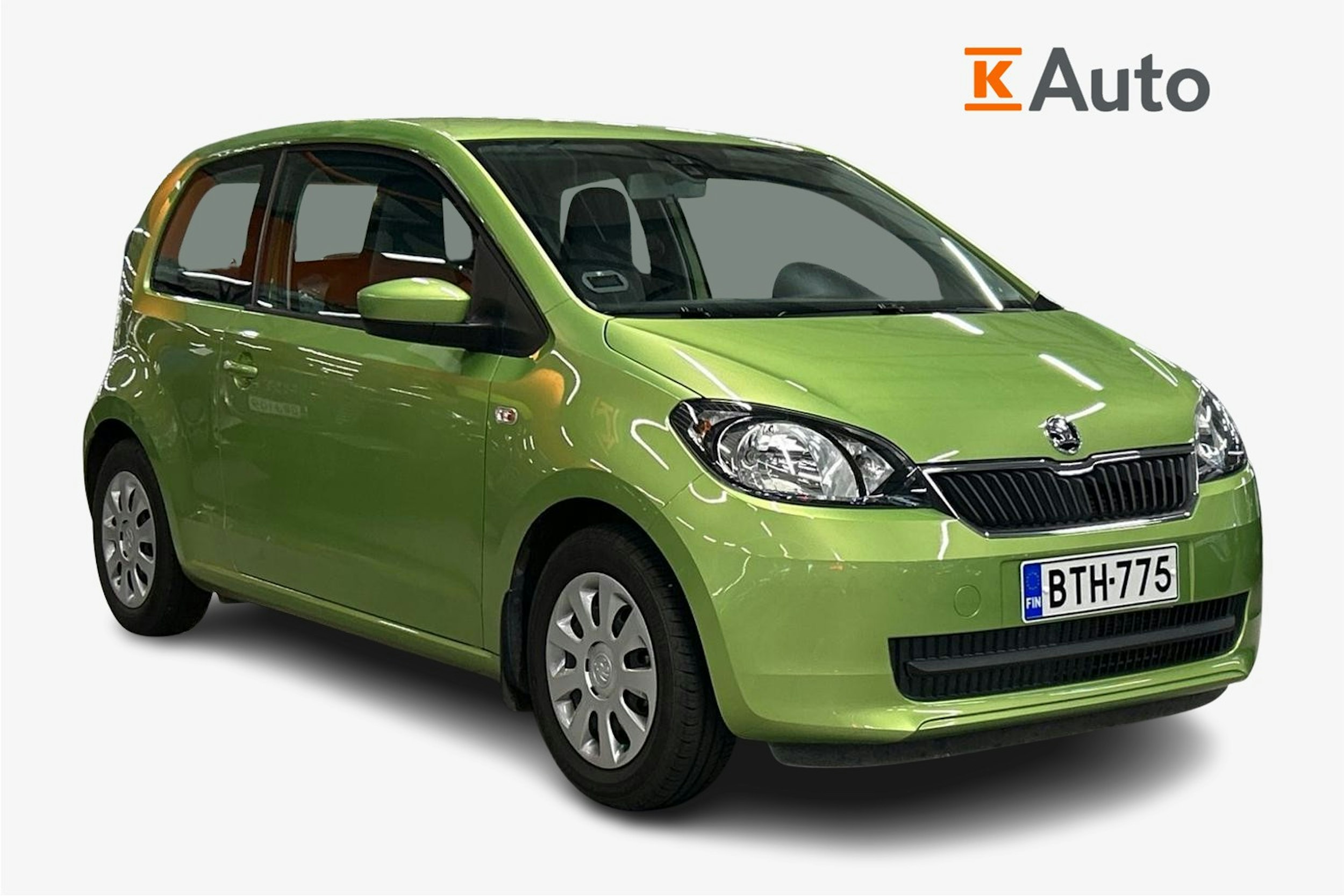 vihreä Skoda Citigo 2015 kuva 1.