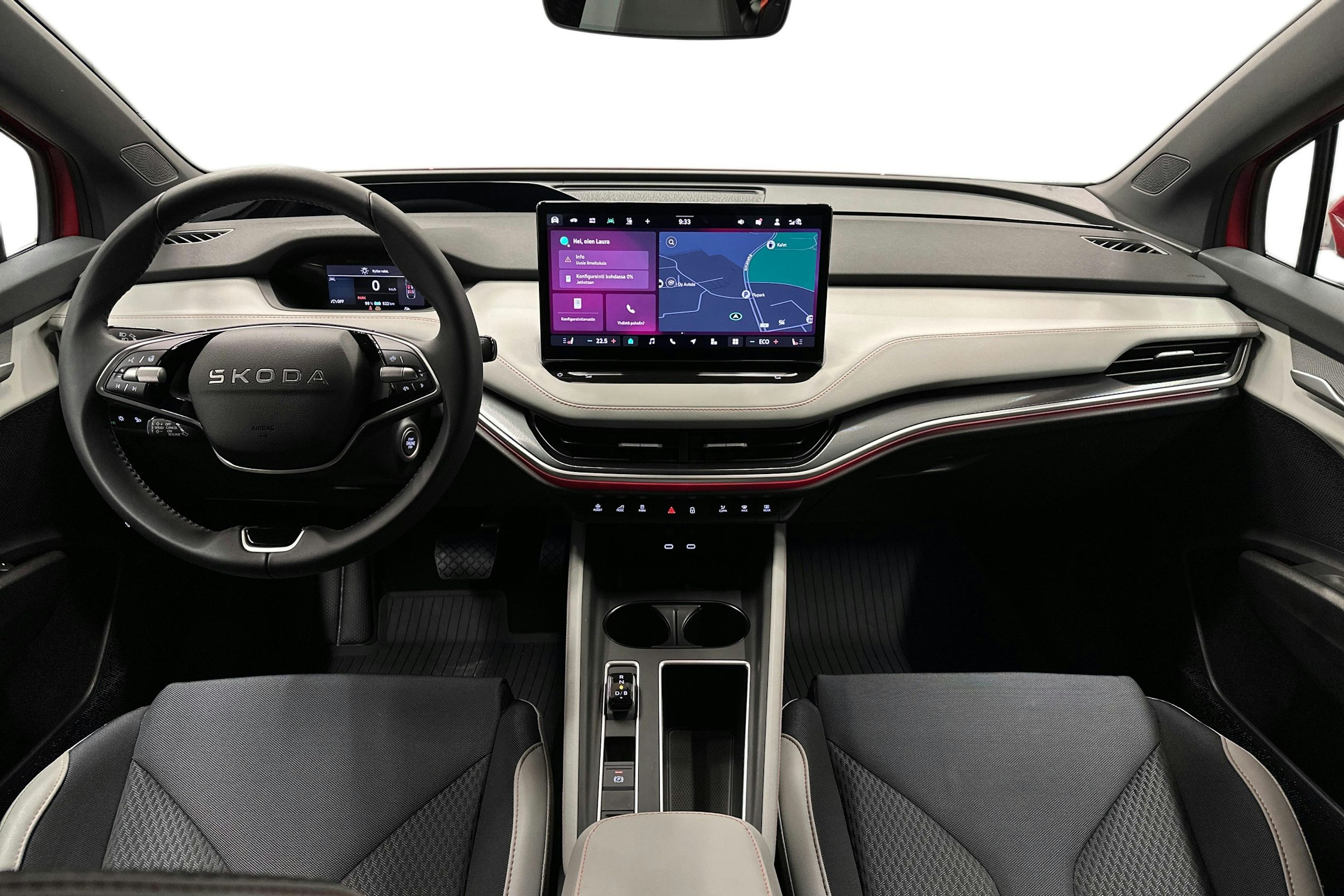 punainen Skoda Elroq 2025 kuva 9.