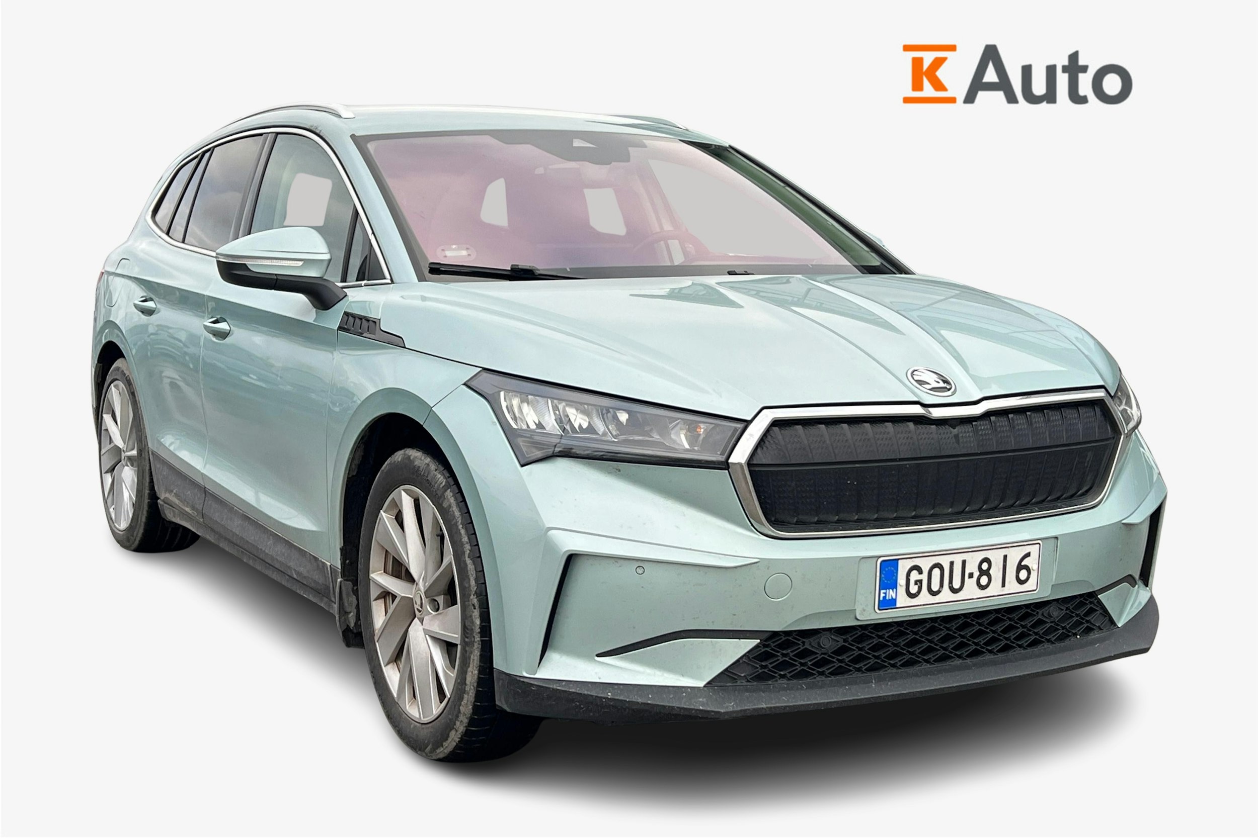 vihreä Skoda Enyaq 2021 kuva 1.